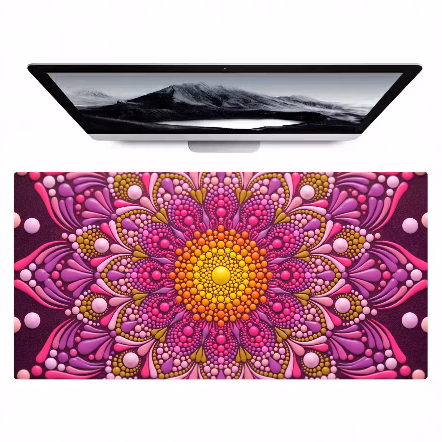 Patroon - Stippen - Abstract - Kleurrijk Muismat XXL klein -zzz3d