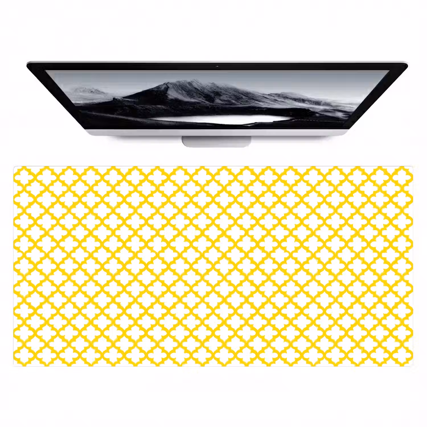 Patroon - Geometrisch - Klassiek - Geel Muismat XXL klein 681 -zzz3d