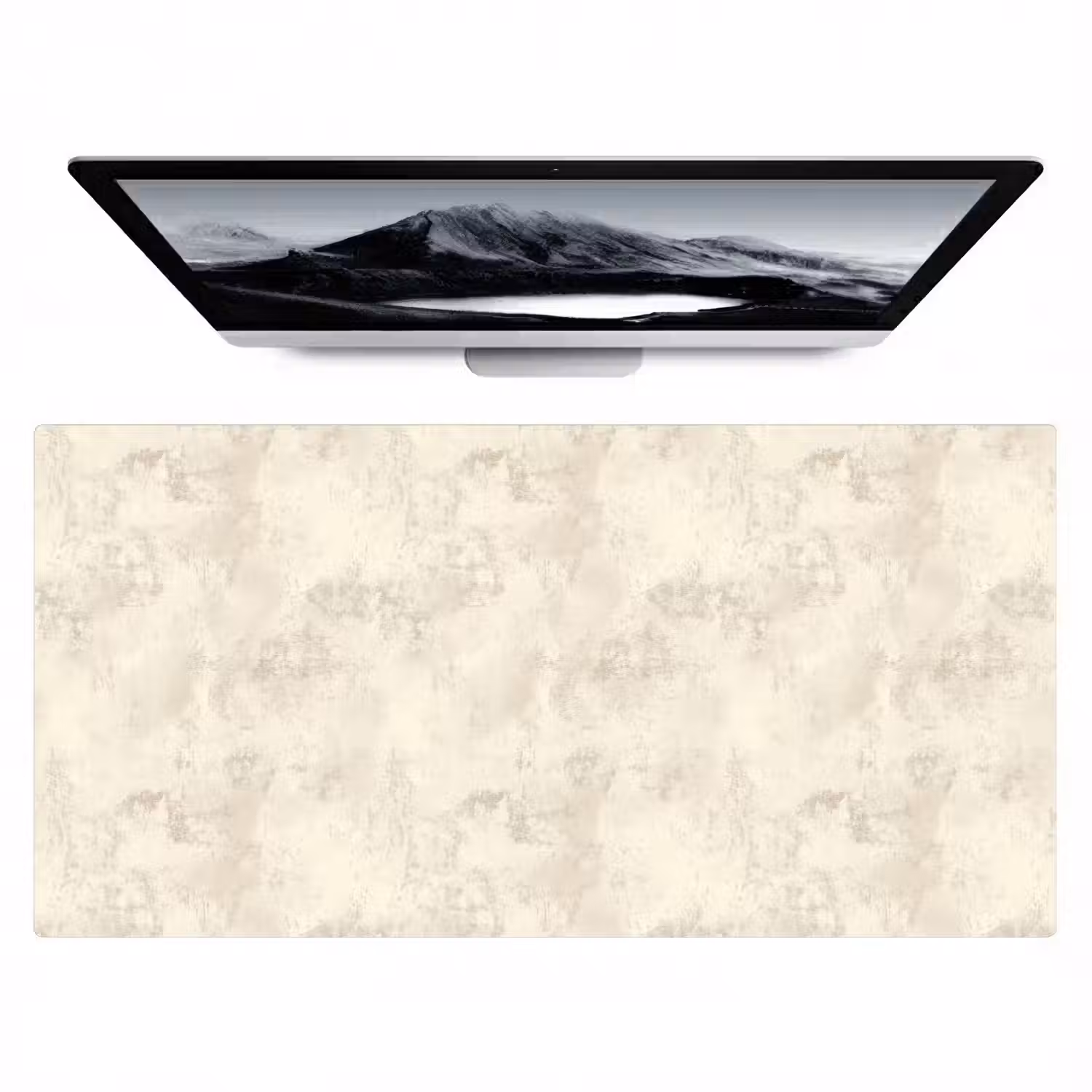 Patroon - Organisch - Beige Muismat XXL klein 681 -zzz3d