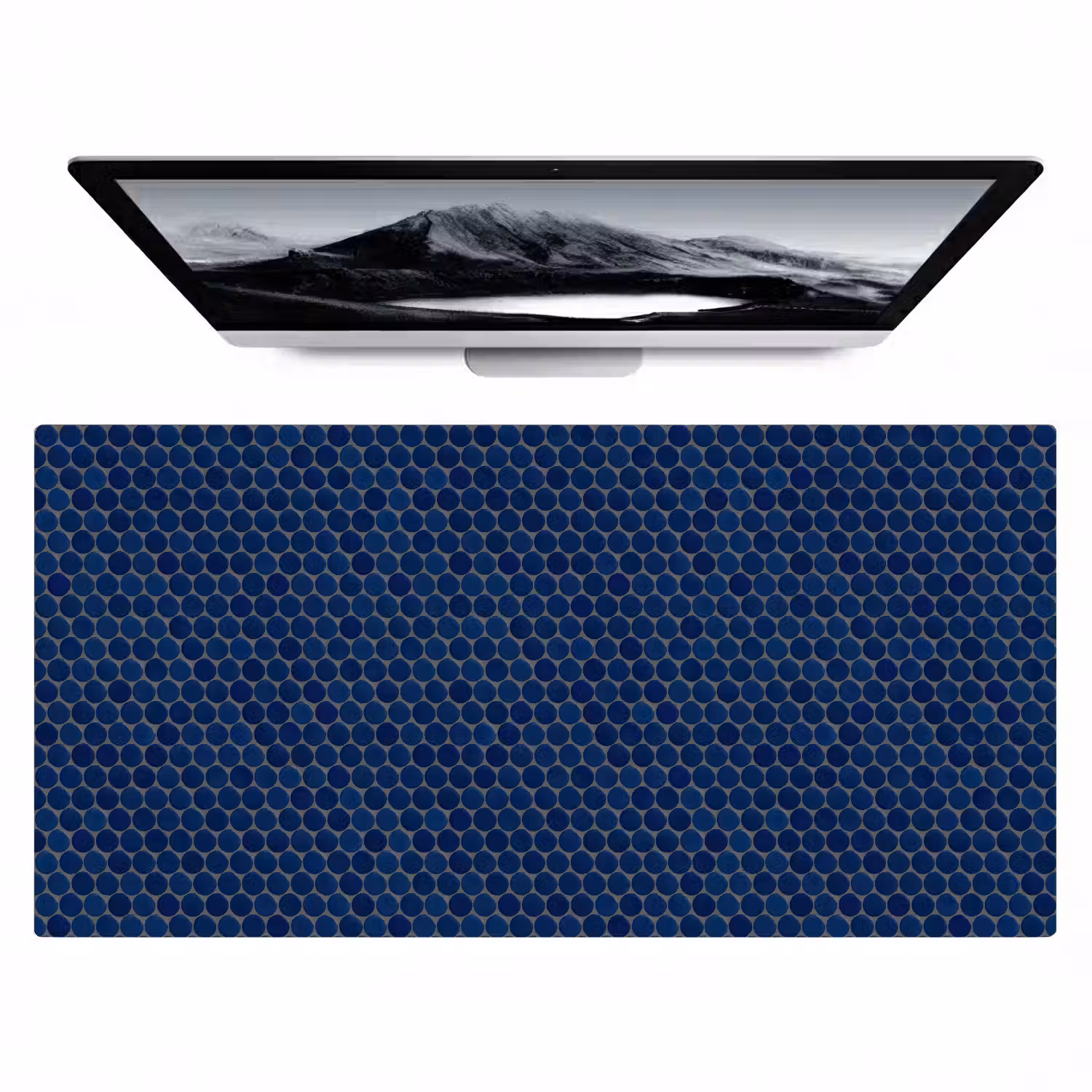 Penny - Mozaïek - Donkerblauw Muismat XXL klein 681 -zzz3d