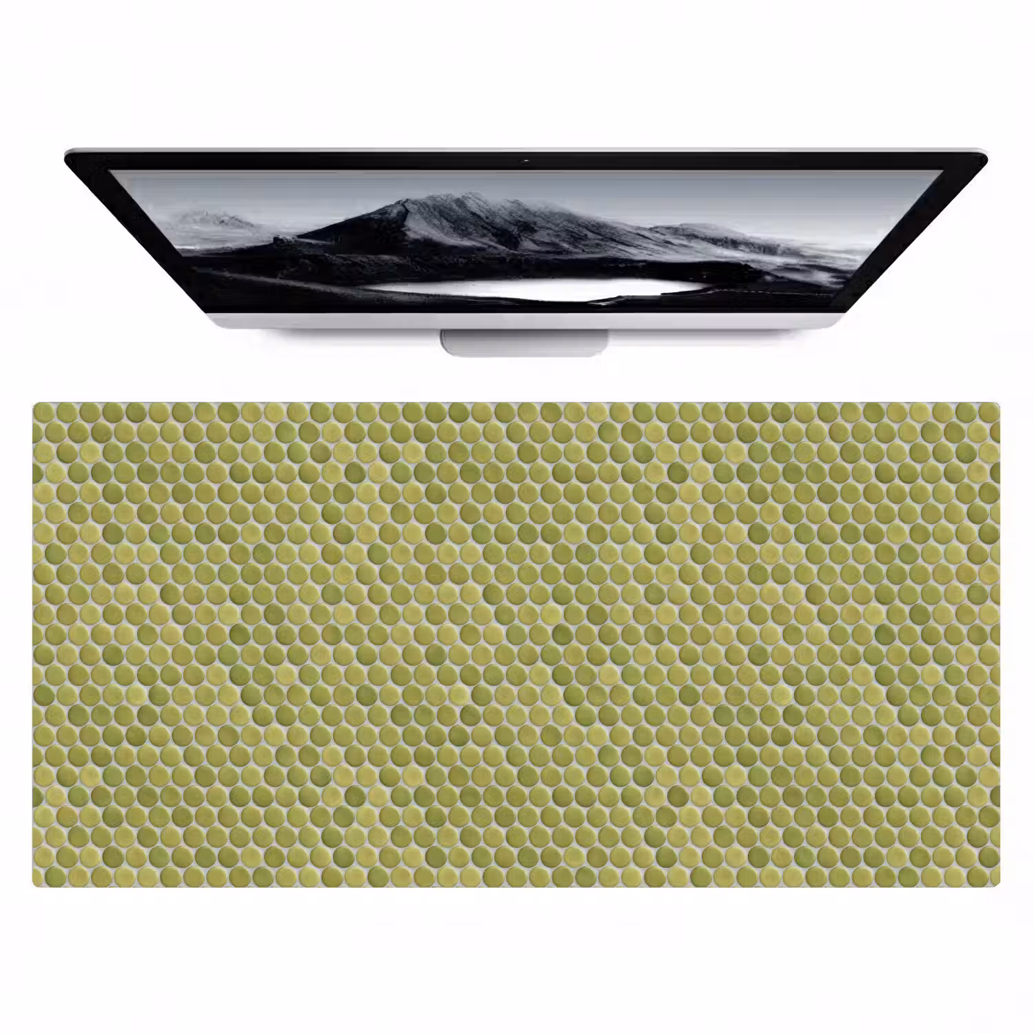 Penny - Mozaïek - Olijfgroen Muismat XXL klein 681 -zzz3d