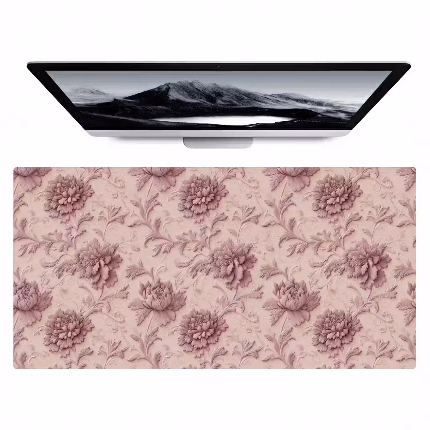 Reliëf - Pioenrozen - Roze Muismat XXL klein 681 -zzz3d