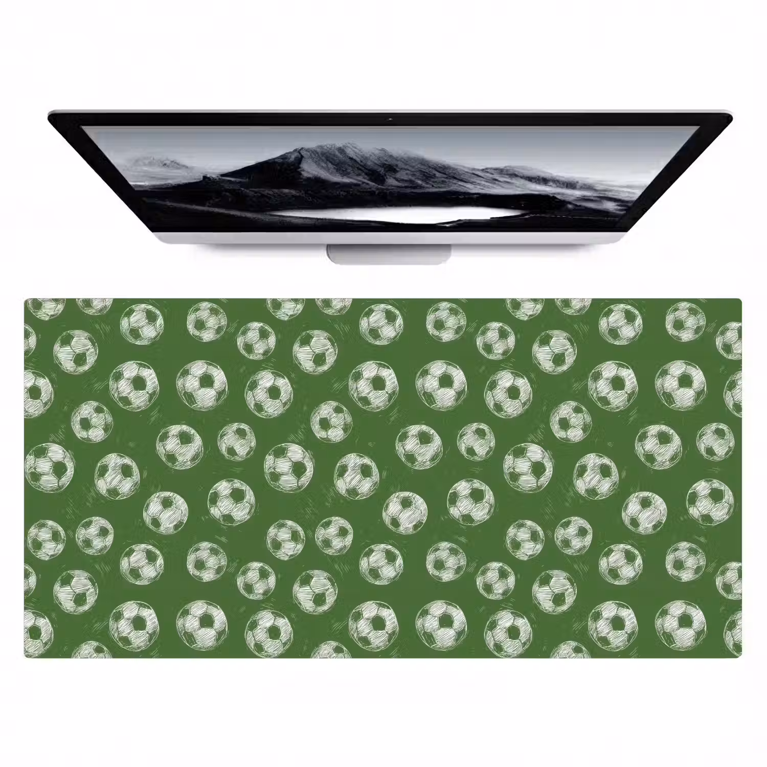 Voetbal - Sport - Groen Muismat XXL klein 681 -zzz3d