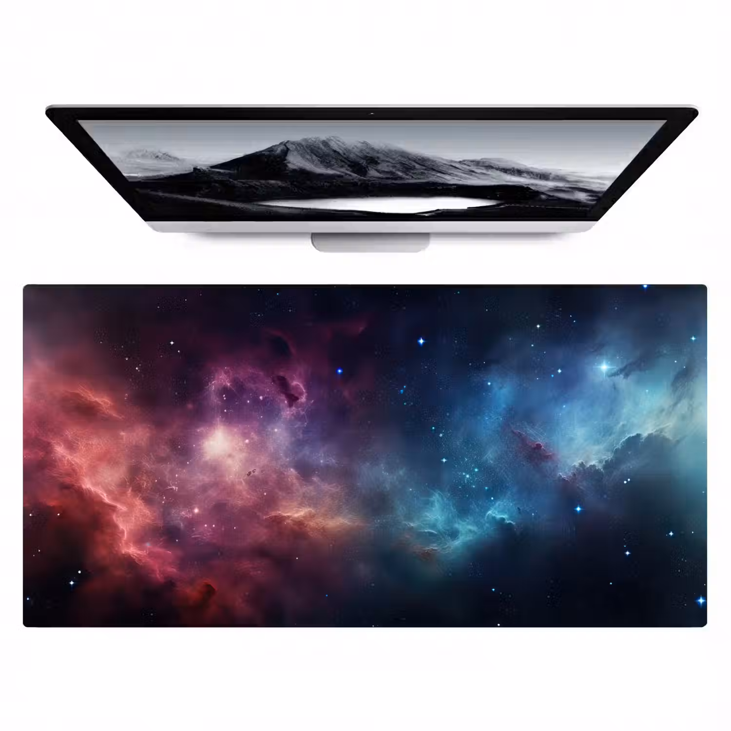 sterrenhemel-neon-ruimte-gaming Muismat XXL klein -zzz3d