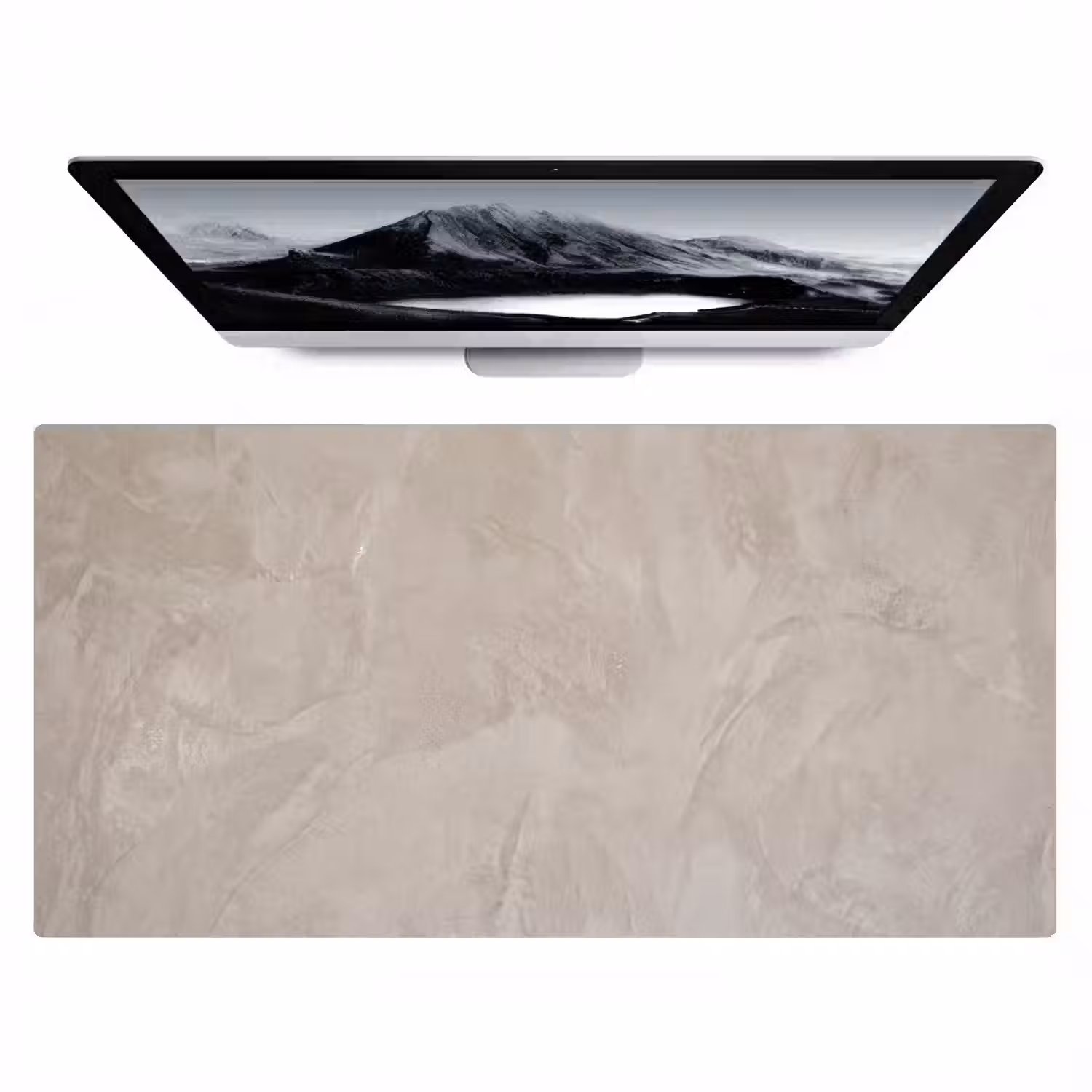 Textuur - Wand - Modern - Beige - Abstract Muismat XXL klein -zzz3d