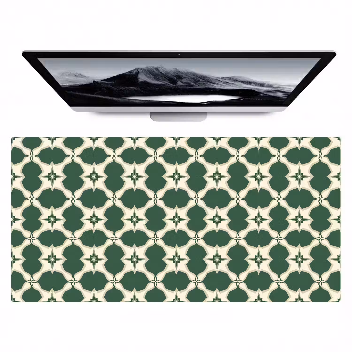 Tegel - Klassiek - Groen Muismat XXL klein 681 -zzz3d