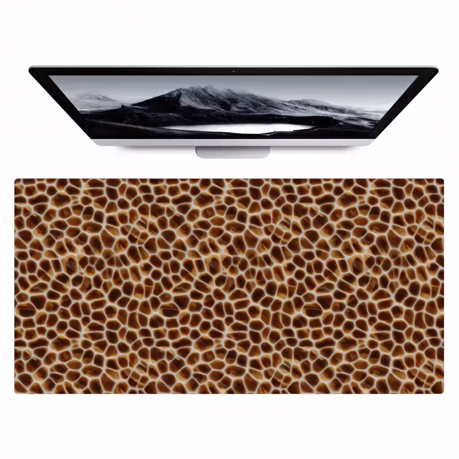 Schildpad - Patroon - Bruin Muismat XXL klein 681 -zzz3d