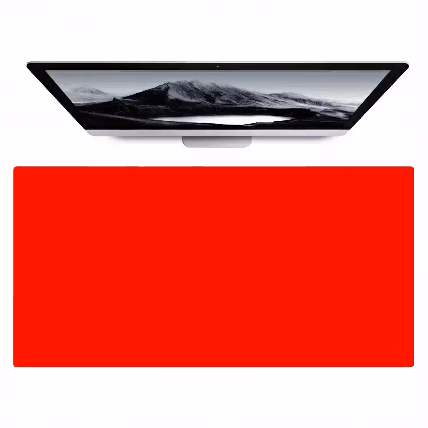 Vibrant - Vermilion - Rood Muismat XXL klein 681 -zzz3d