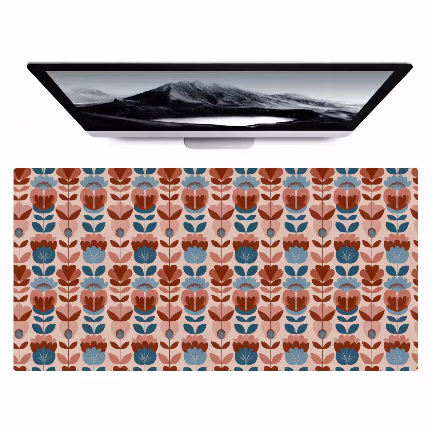 Vintage - Motief - Kleurrijk Muismat XXL klein 681 -zzz3d