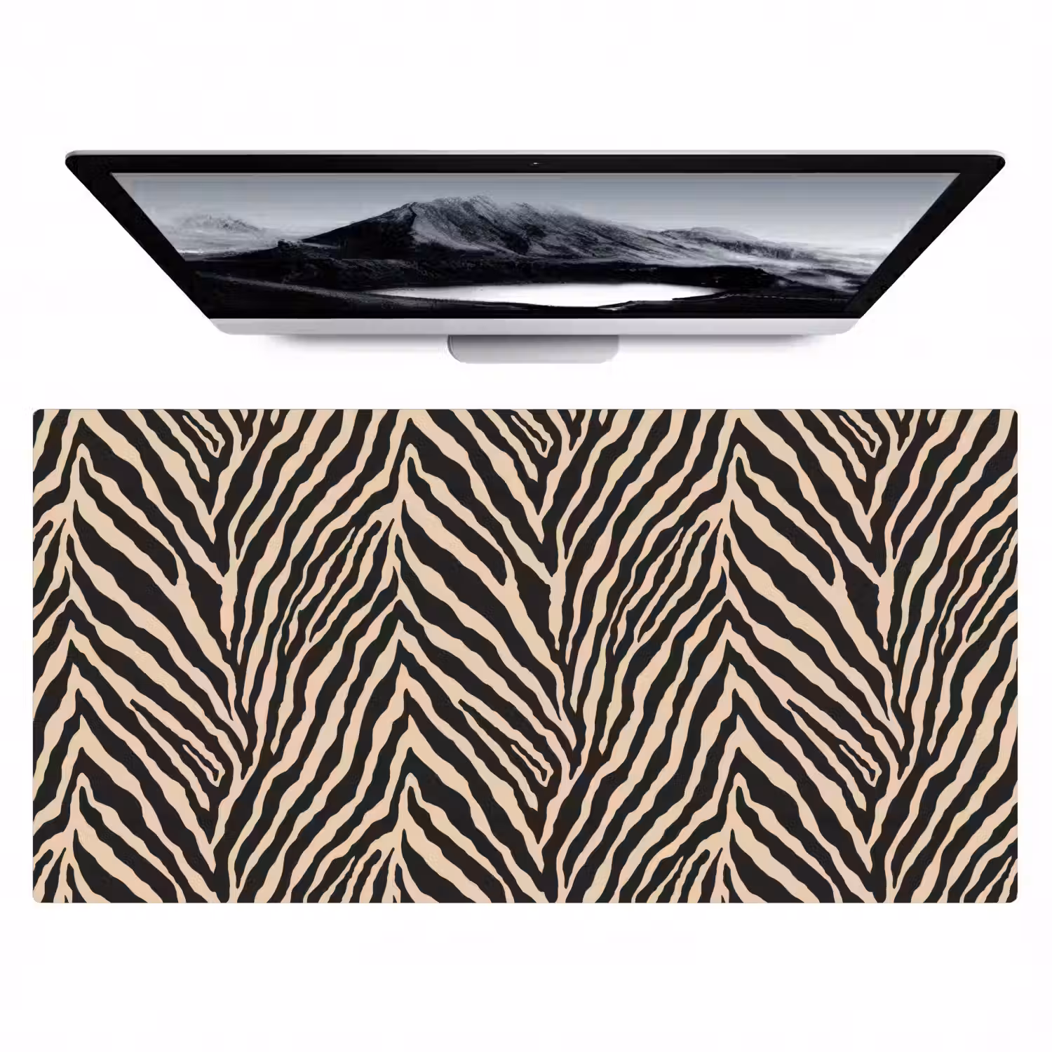 Zebra - Klassiek - Zwart Muismat XXL klein 681 -zzz3d