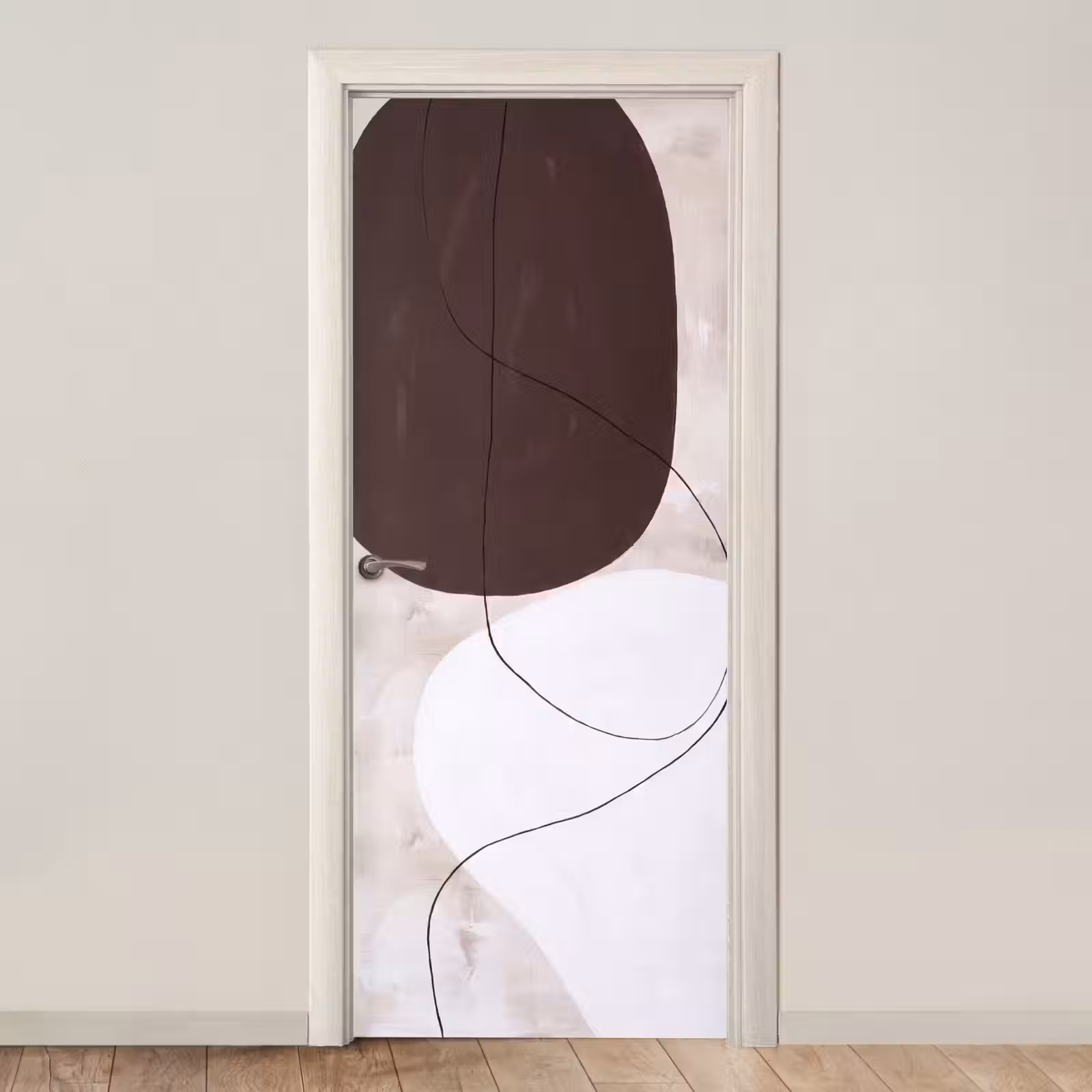 Door sticker - Abstract - Forms - Modern - Abstract - Vormen - Modern deurposter klein