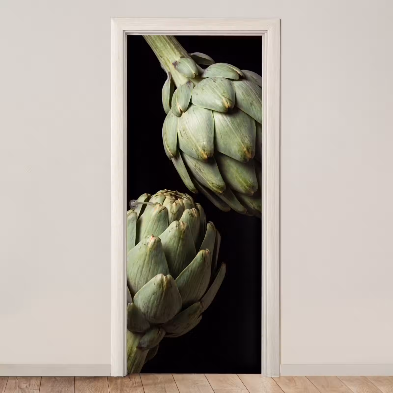 Door sticker - Artichoke - Green - Food - Artisjok - Groen - Eten deurposter klein