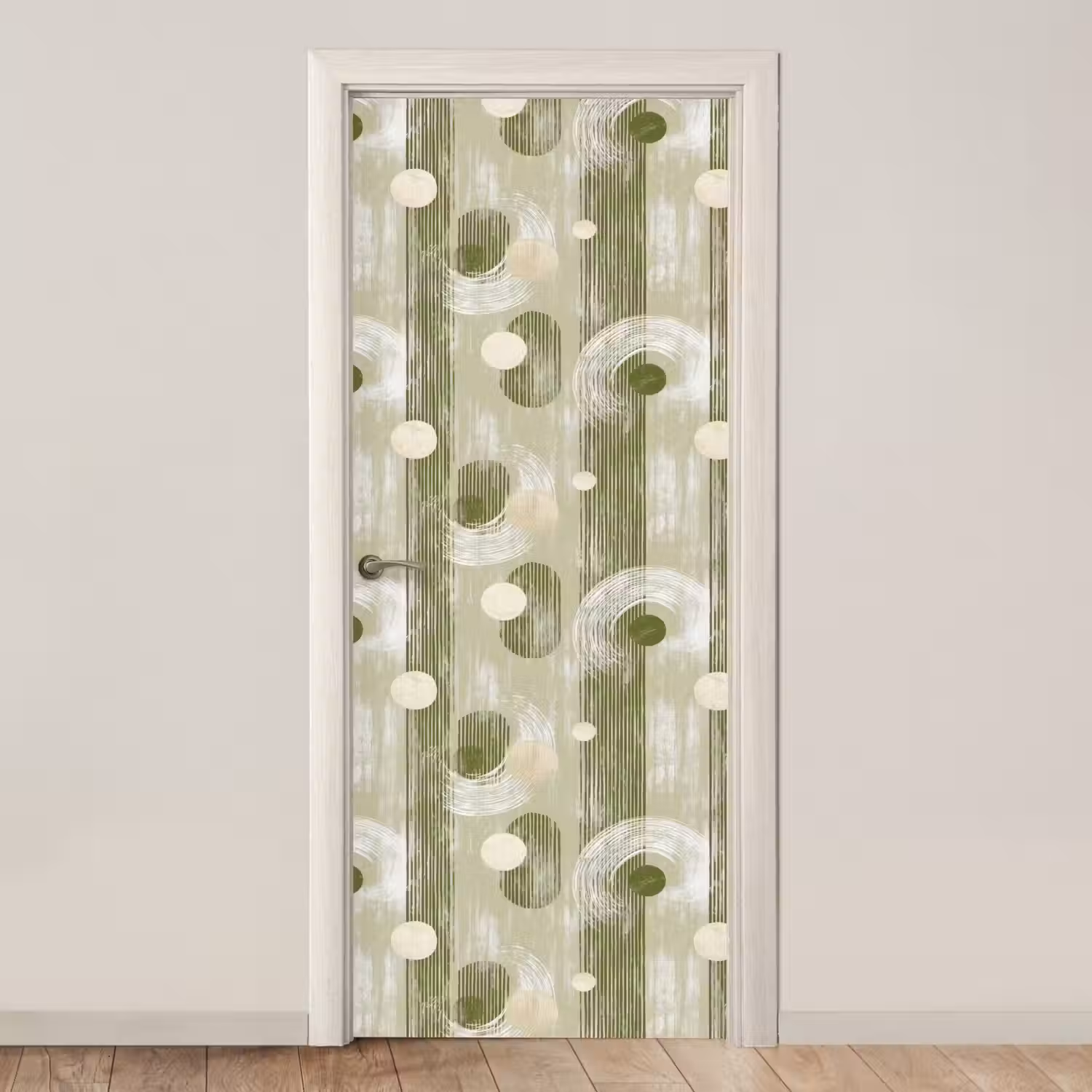 Artistiek - Modern - Groen deurposter klein 289 -3d_beige
