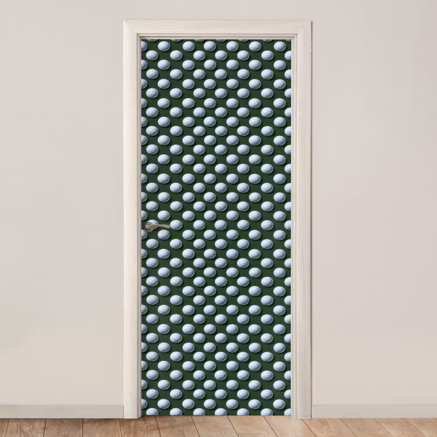 Ballen - Golf - Groen deurposter klein 289 -3d_beige