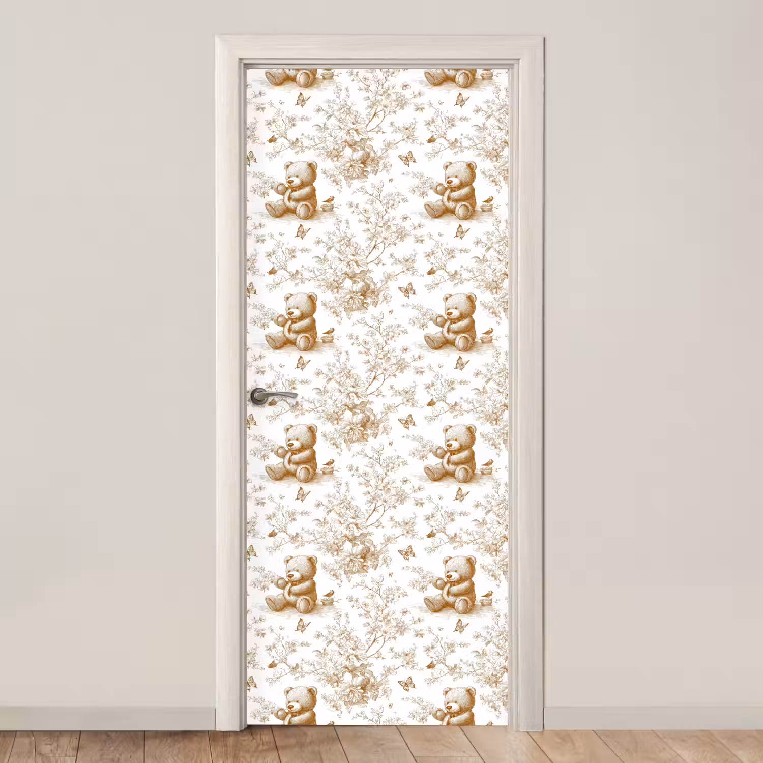 Beer - Tijdloos - Bruin deurposter klein 289 -3d_beige
