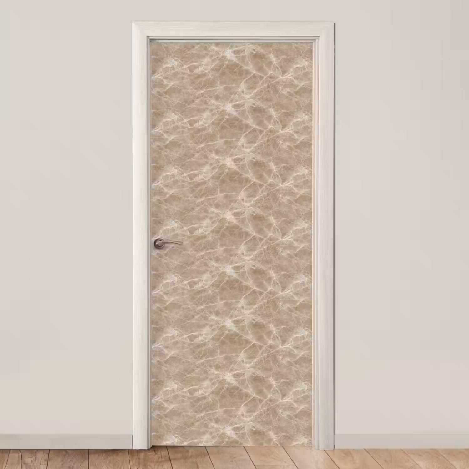 Bruin - Kristaladers - Marmer deurposter klein 289 -3d_beige