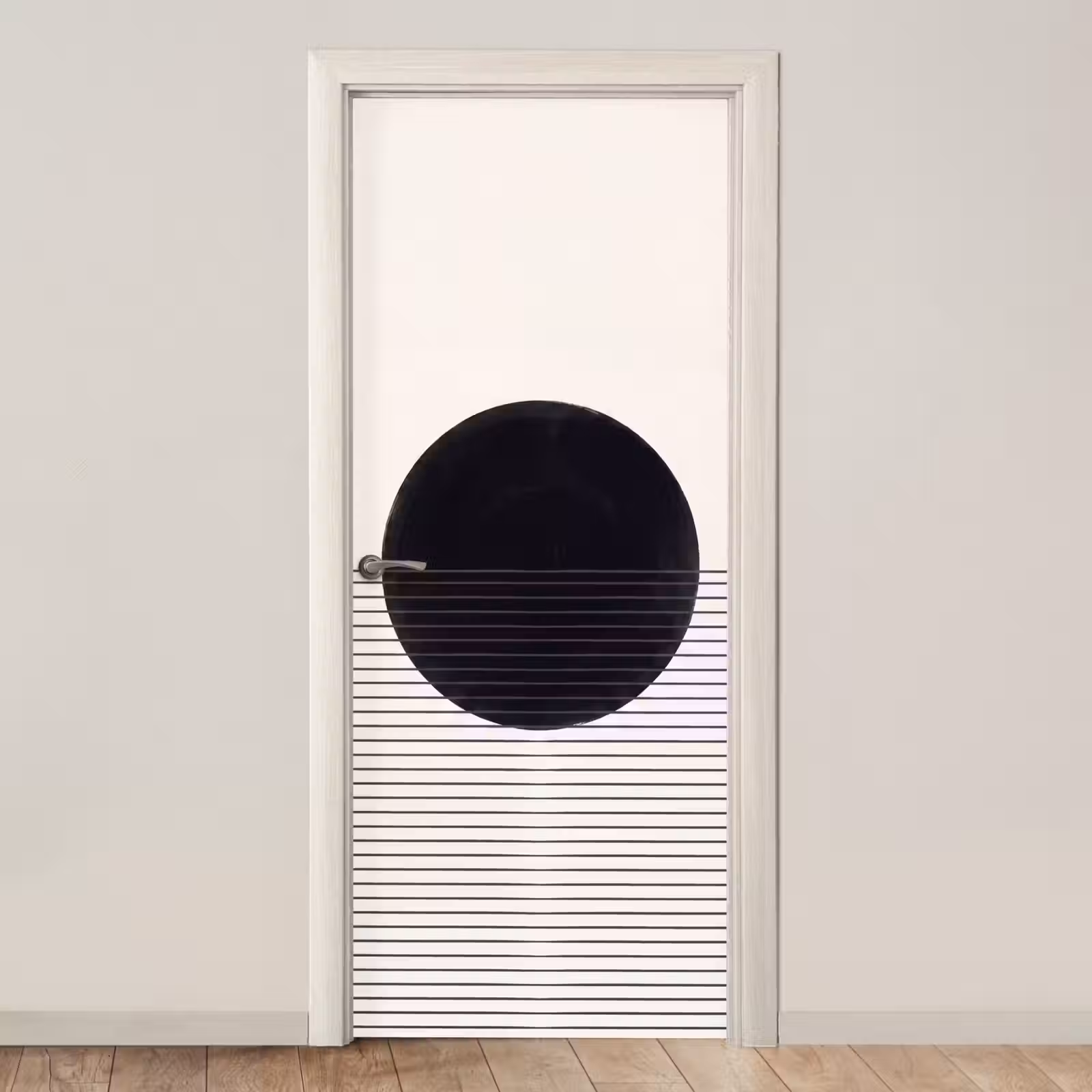 Door sticker - Circle - Lines - Abstract - Cirkel - Lijnen - Abstract deurposter klein