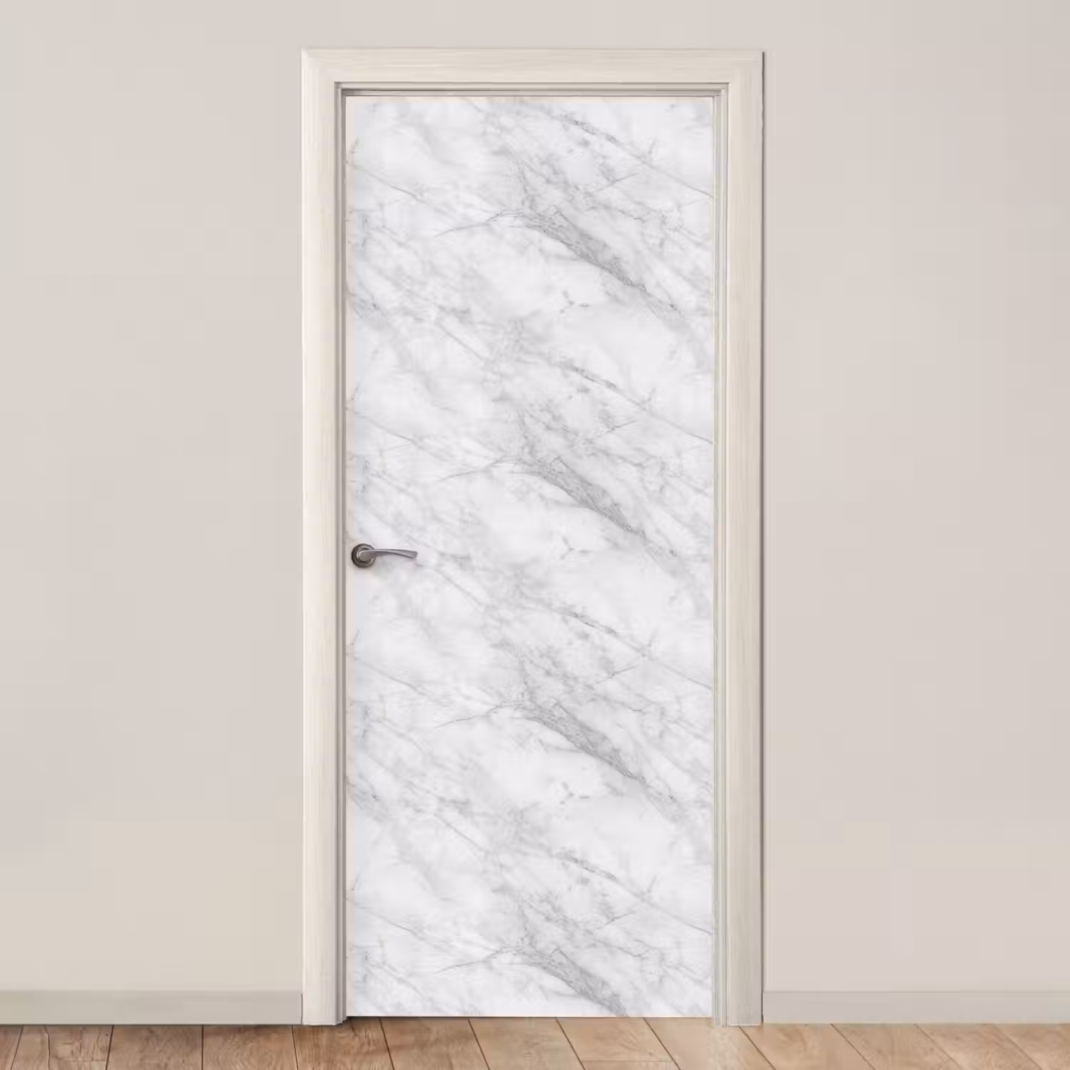 Klassiek - Marmer - Grijs deurposter klein 289 -3d_beige