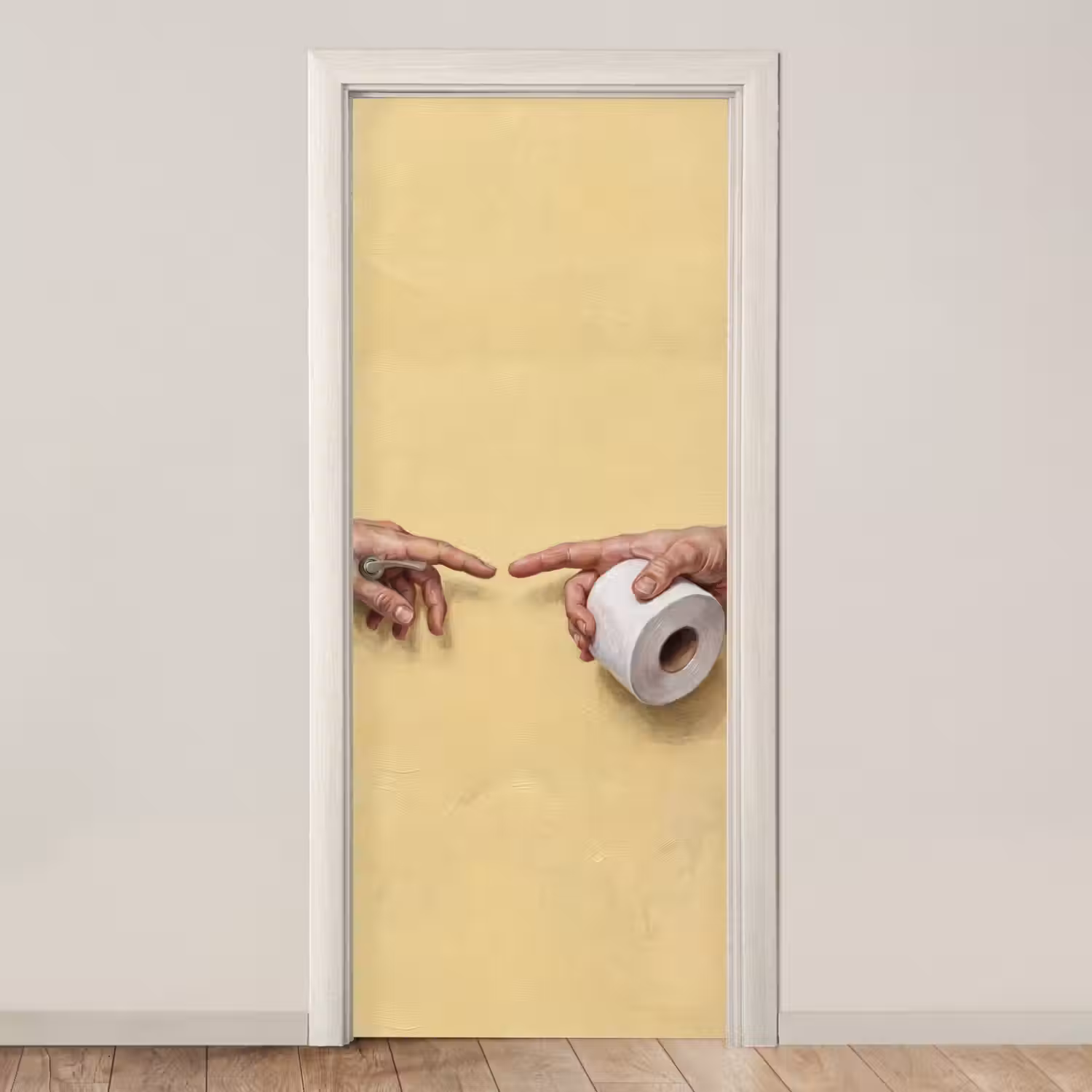 Klassiek - Kunst - Humor deurposter klein -3d_beige