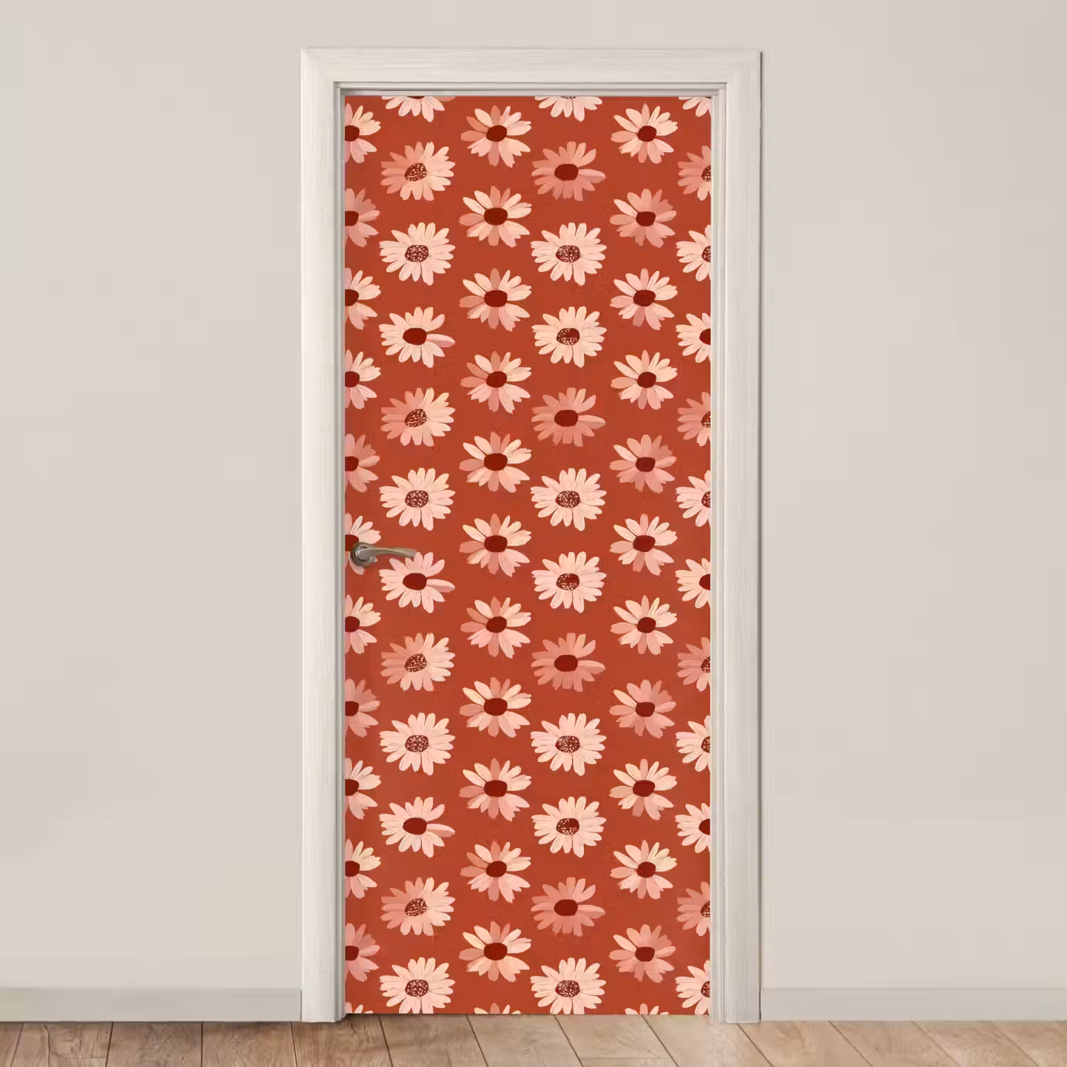 Madelief - Retro - Terracotta deurposter klein 289 -3d_beige