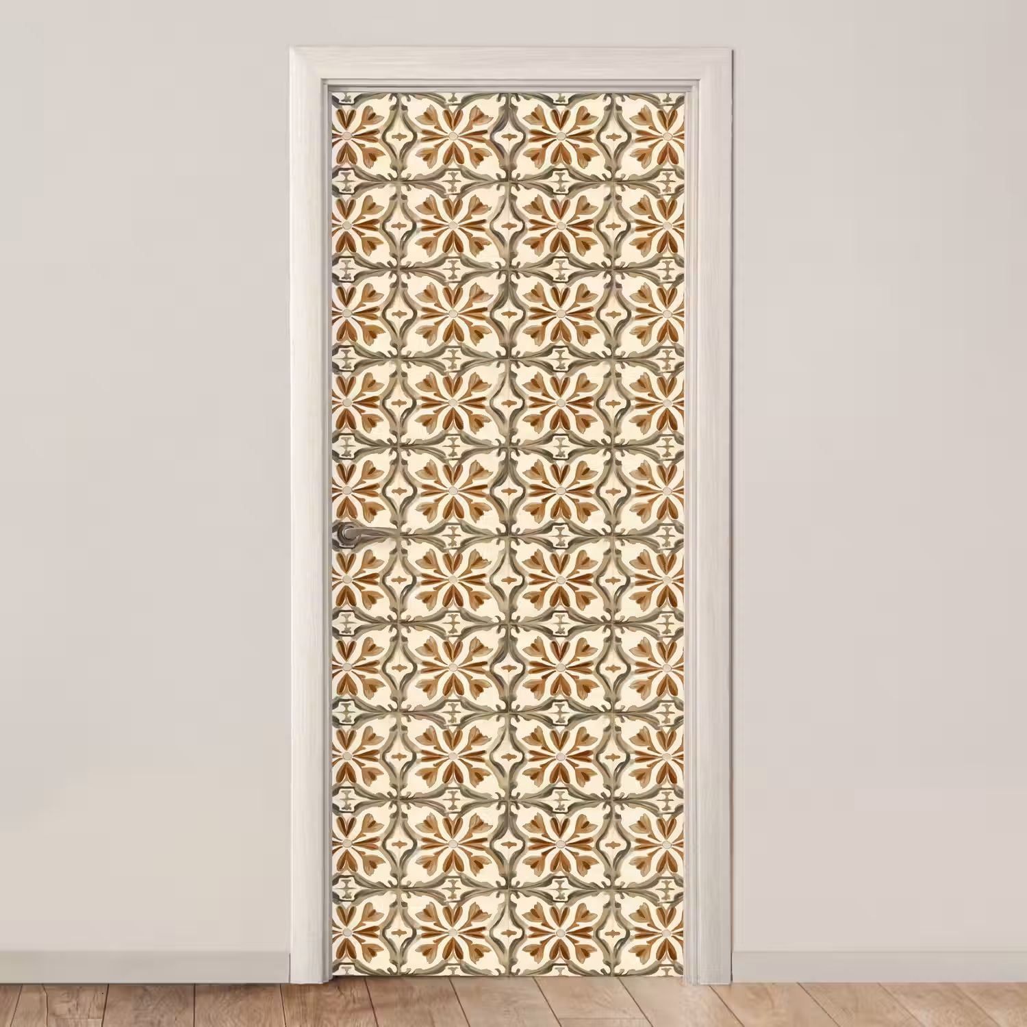 Siertegel - Patroon - Bruin deurposter klein 289 -3d_beige
