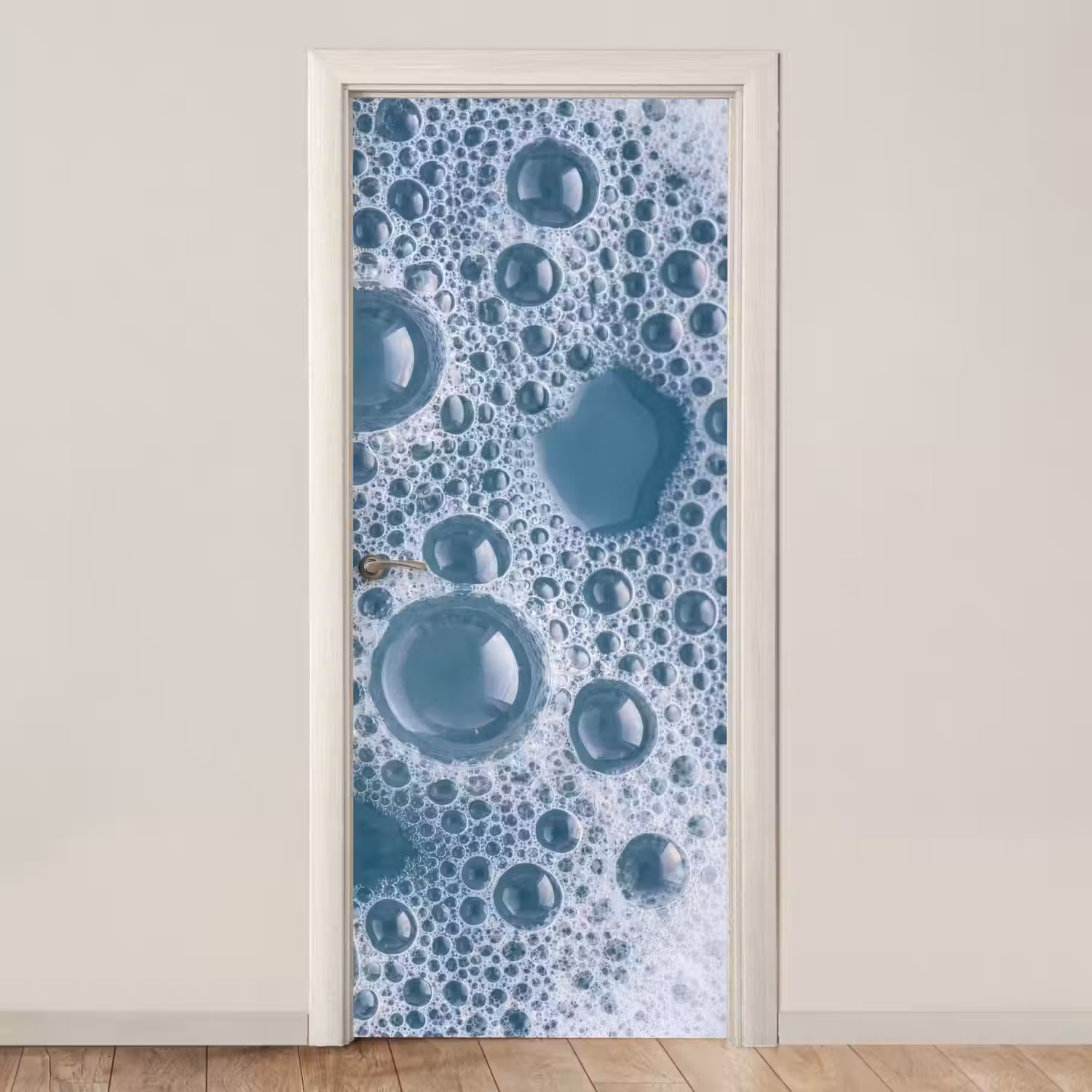 Schuim - Water - Textuur deurposter klein -3d_beige