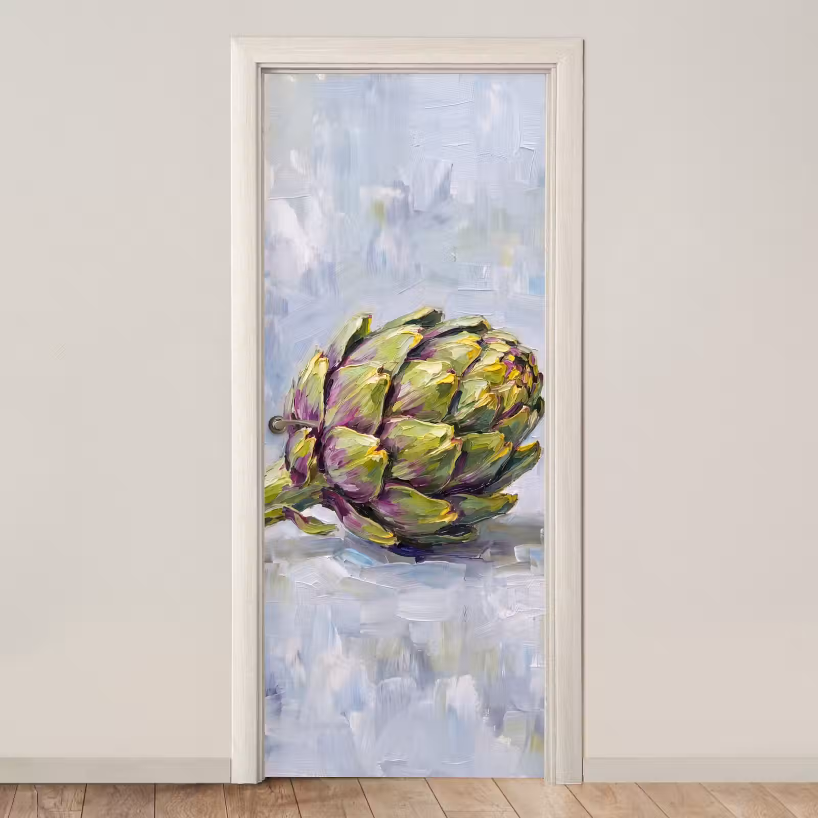 Door sticker - Food - Artichoke - Modern - Eten - Artisjok - Modern deurposter klein