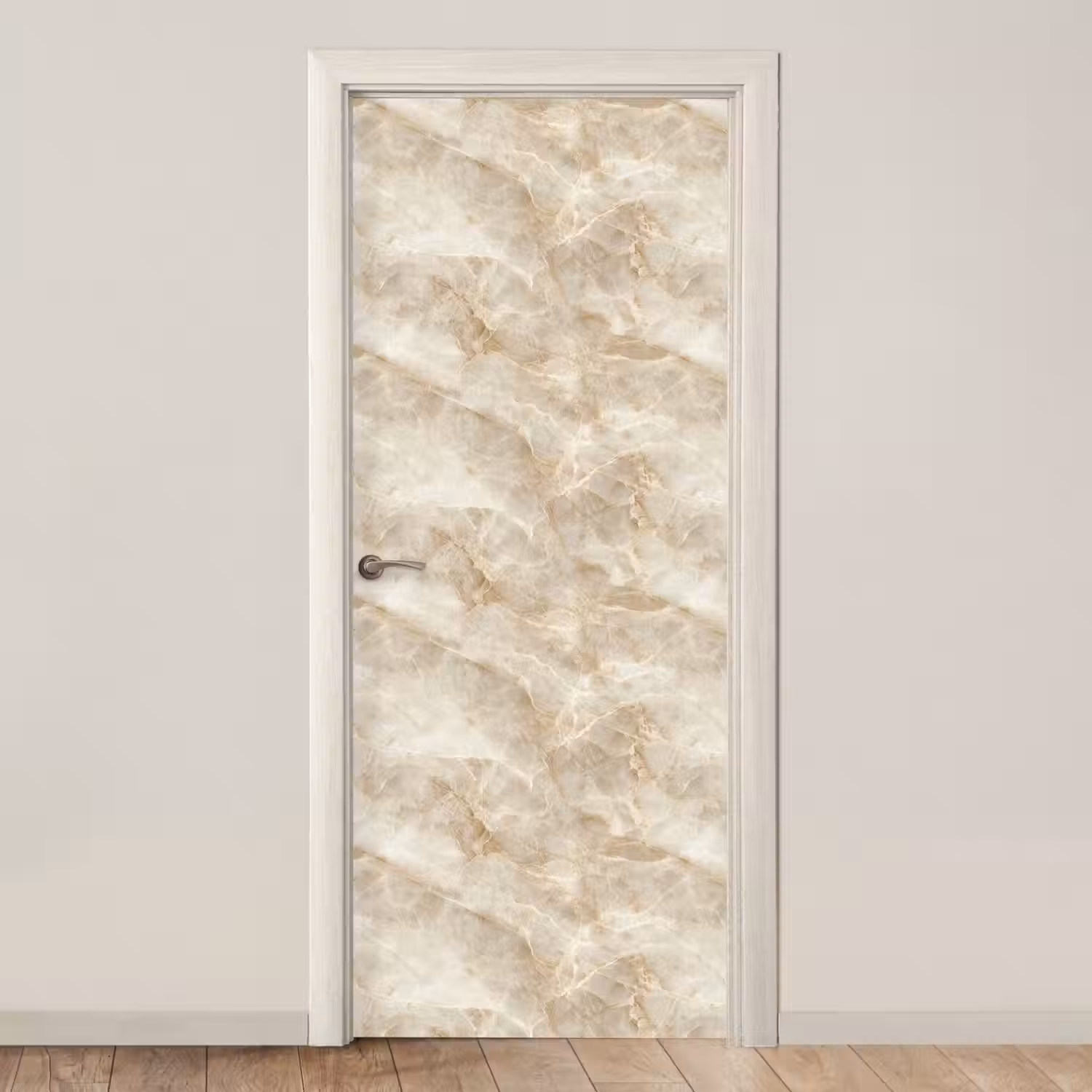 Lichtbeige - Onyx - Subtiel deurposter klein 289 -3d_beige