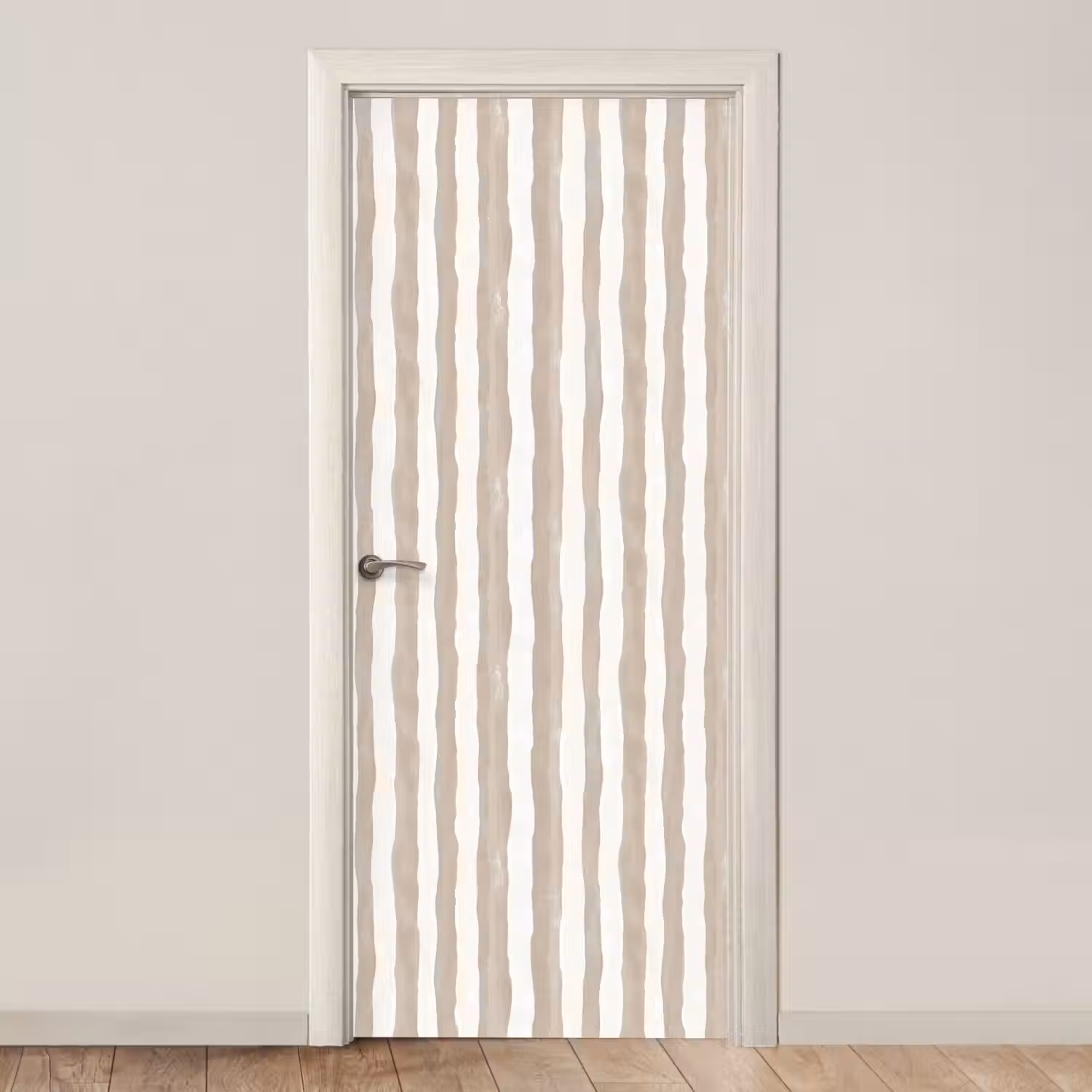 Minimalistisch - Strepen - Beige deurposter klein 289 -3d_beige