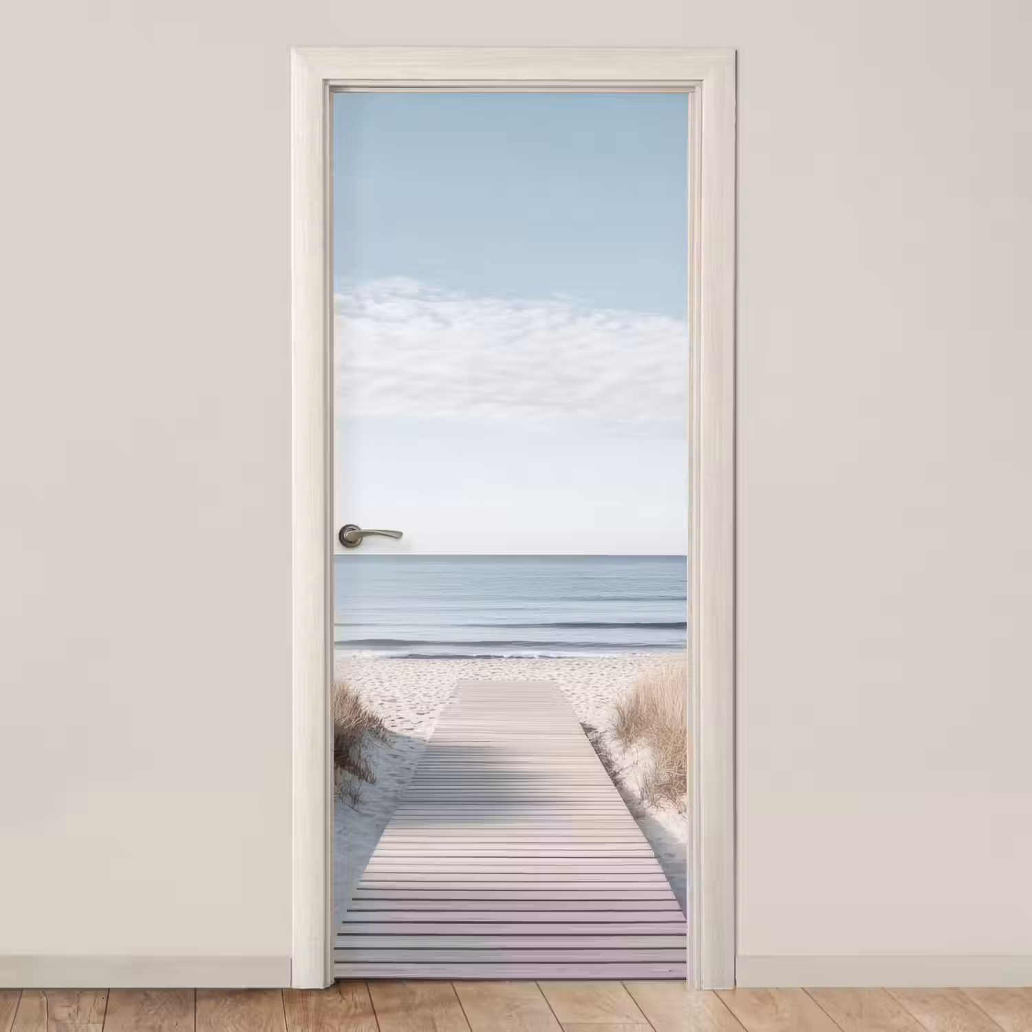 Pad - Strand - Duinen - Natuur deurposter klein -3d_beige