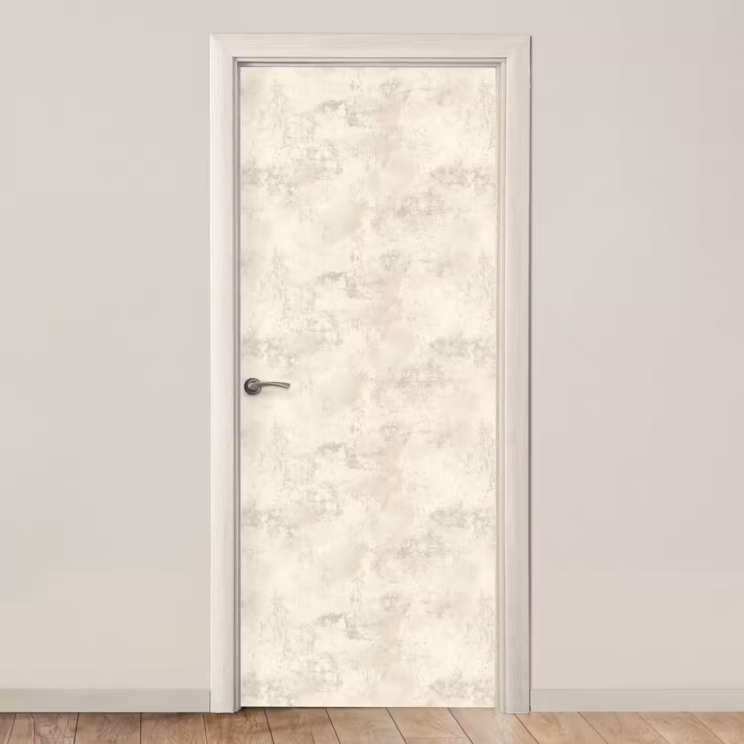 Patroon - Organisch - Beige deurposter klein 289 -3d_beige