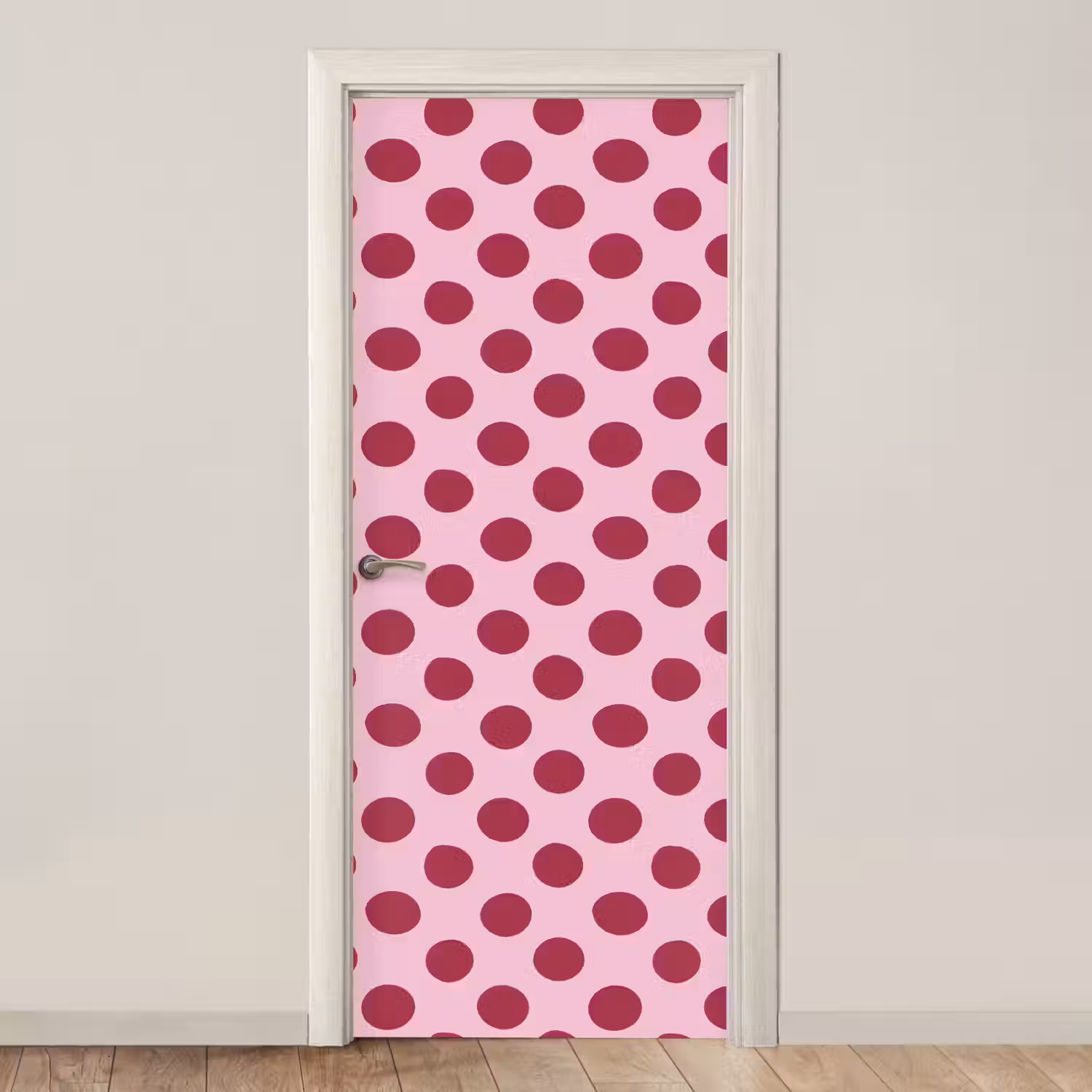 Stippen - Patroon - Bordeaux deurposter klein 289 -3d_beige