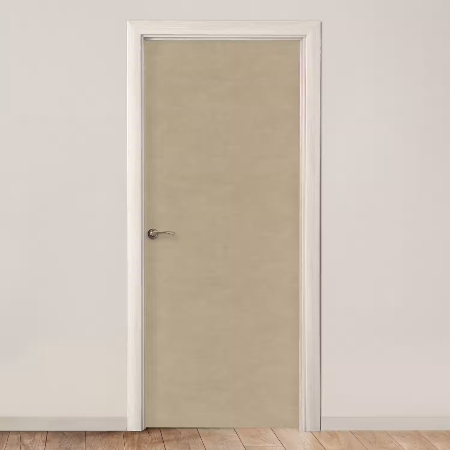 Zandkleur - Korrelige structuur - Beton deurposter klein 289 -3d_beige