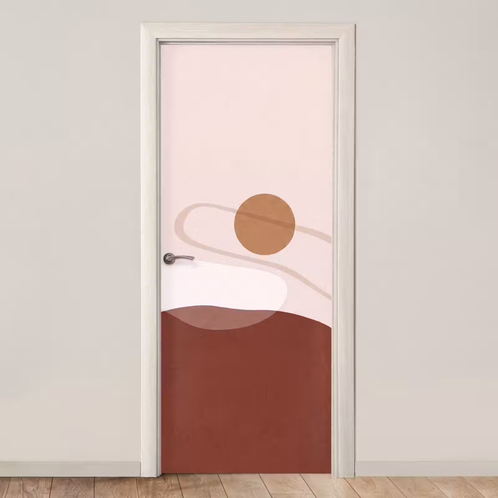 Door sticker - Shapes - Organic - Art - Vormen - Organisch - Kunst deurposter klein