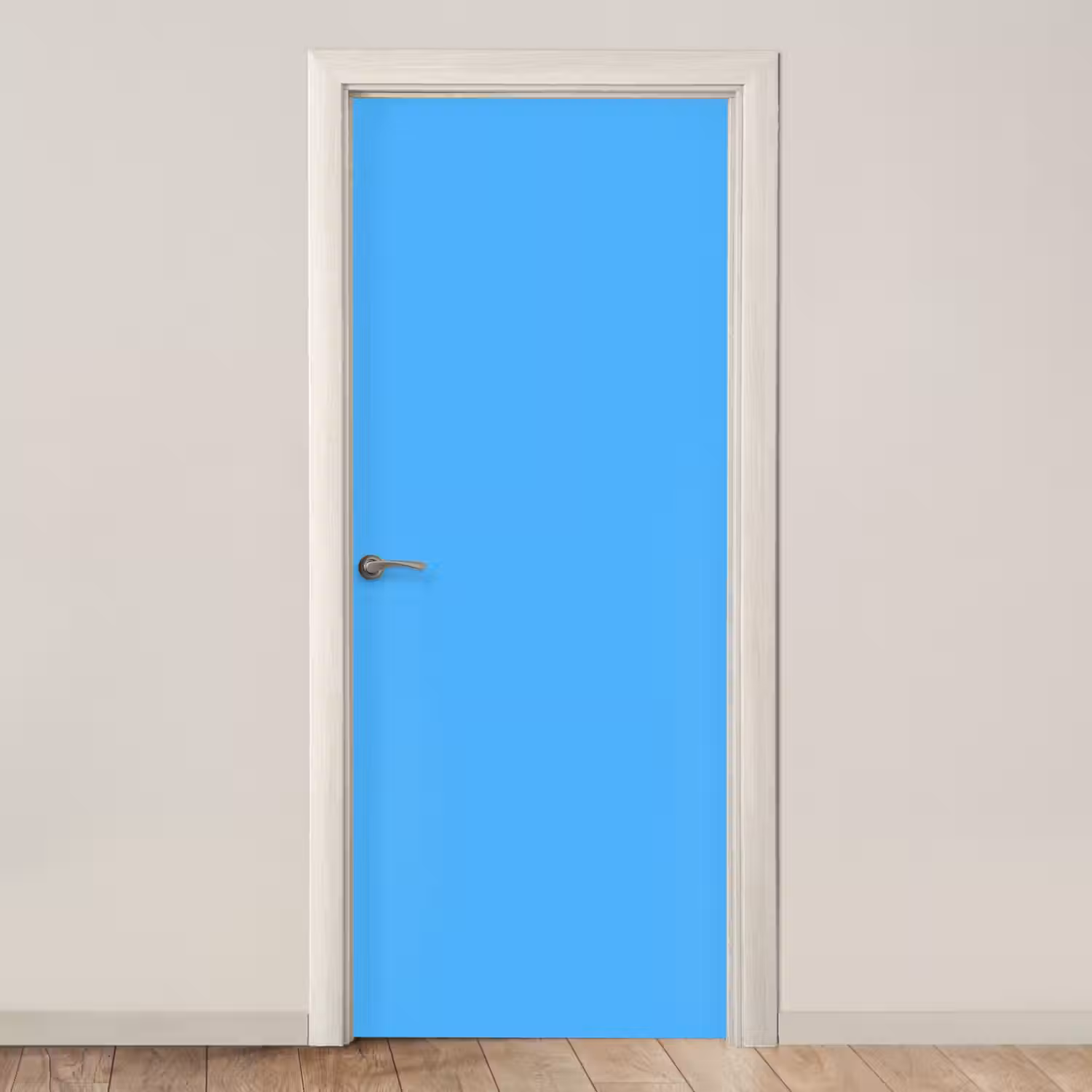 Sky - Blue - Blauw deurposter klein 289 -3d_beige