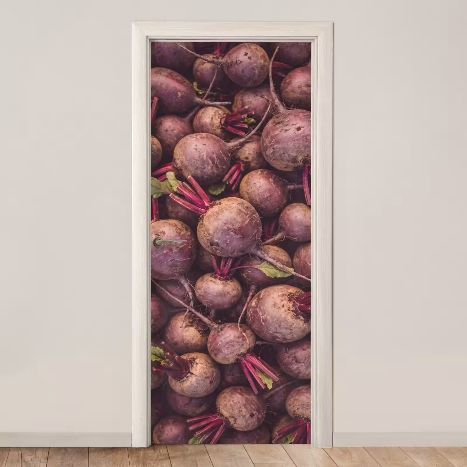 Door sticker - Vegetable - Red - Natural - Groente - Rood - Natuur deurposter klein