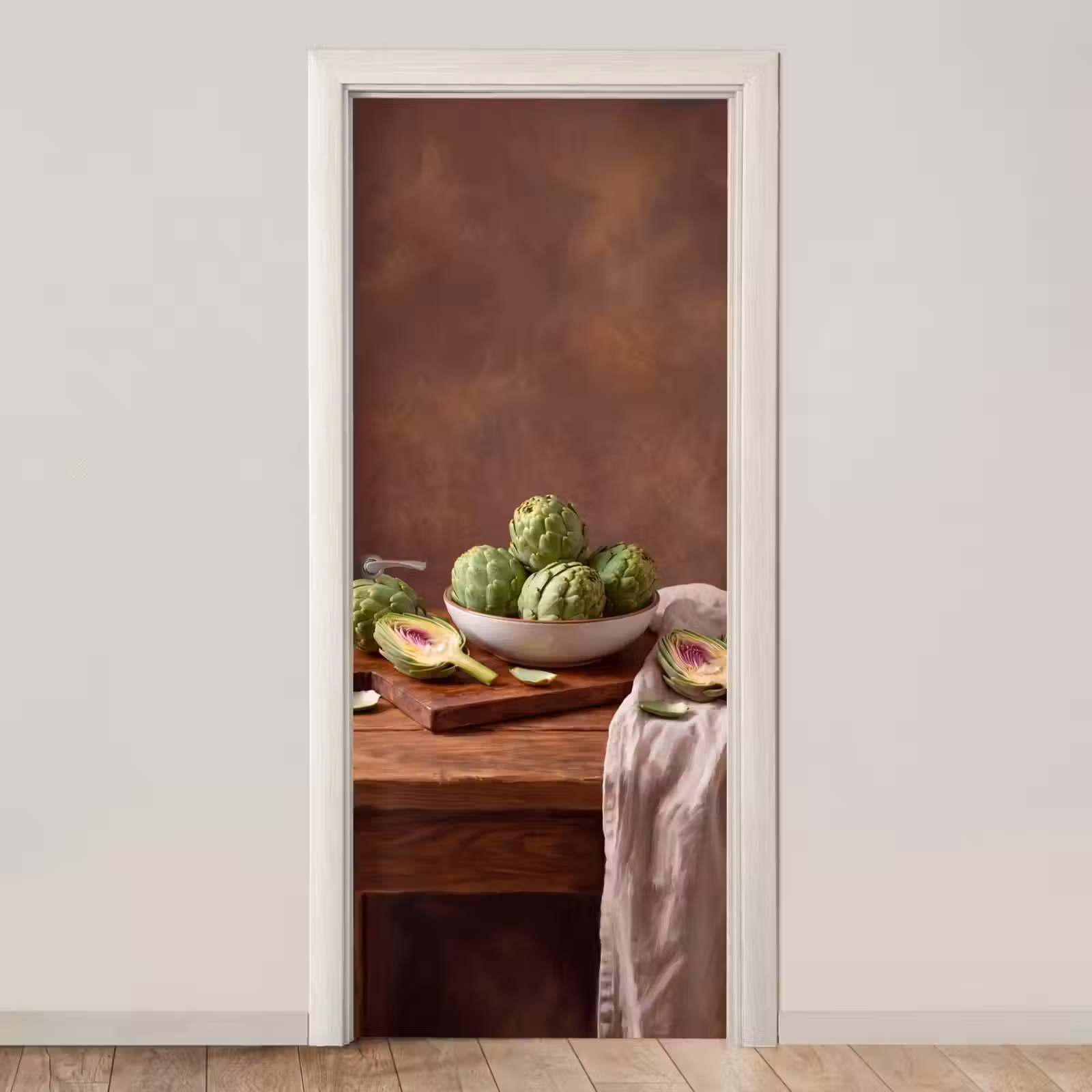 Door sticker - Vegetables - Artichoke - Kitchen - Groenten - Artisjok - Keuken deurposter klein