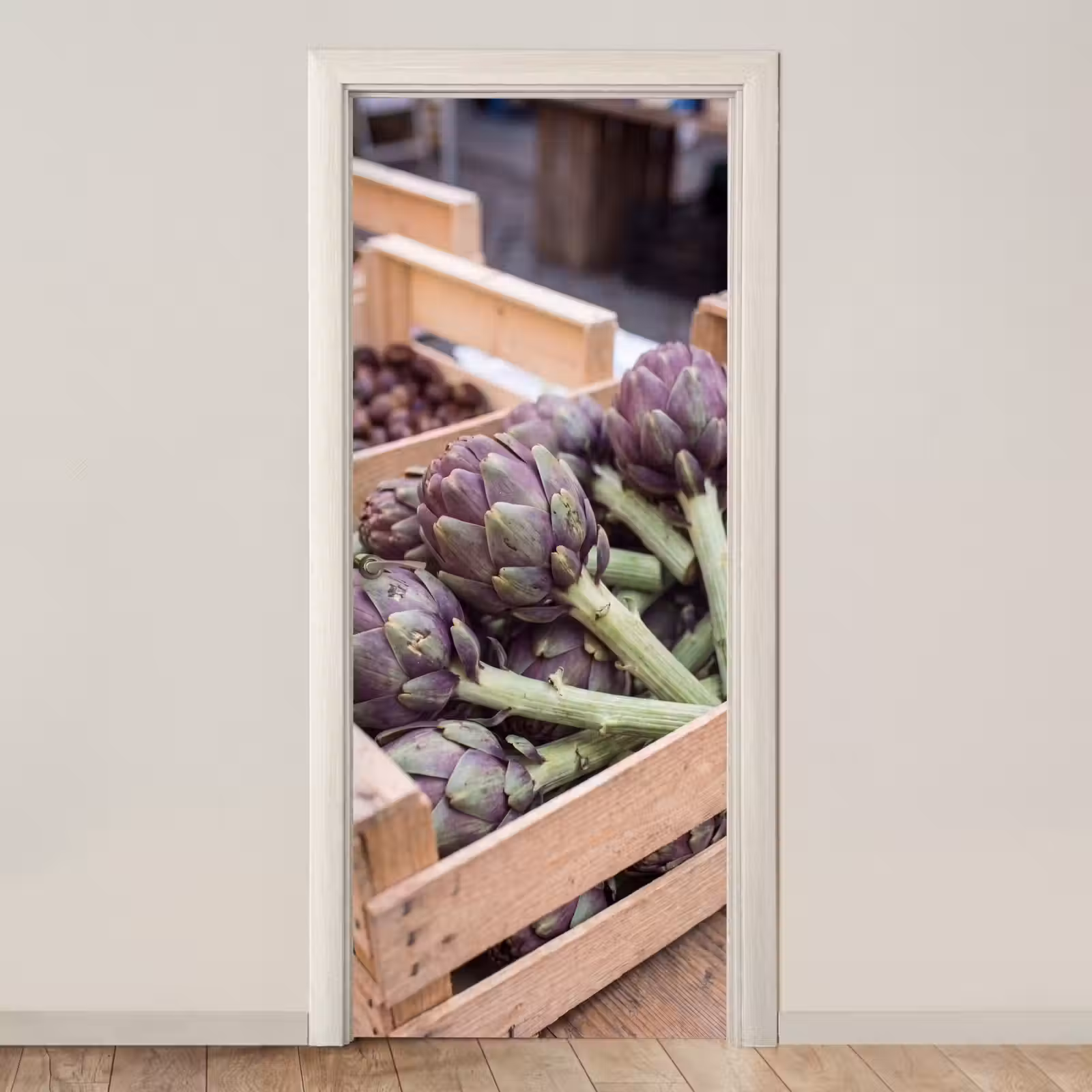 Door sticker - Vegetables - Market - Fresh - Groenten - Markt - Vers deurposter klein