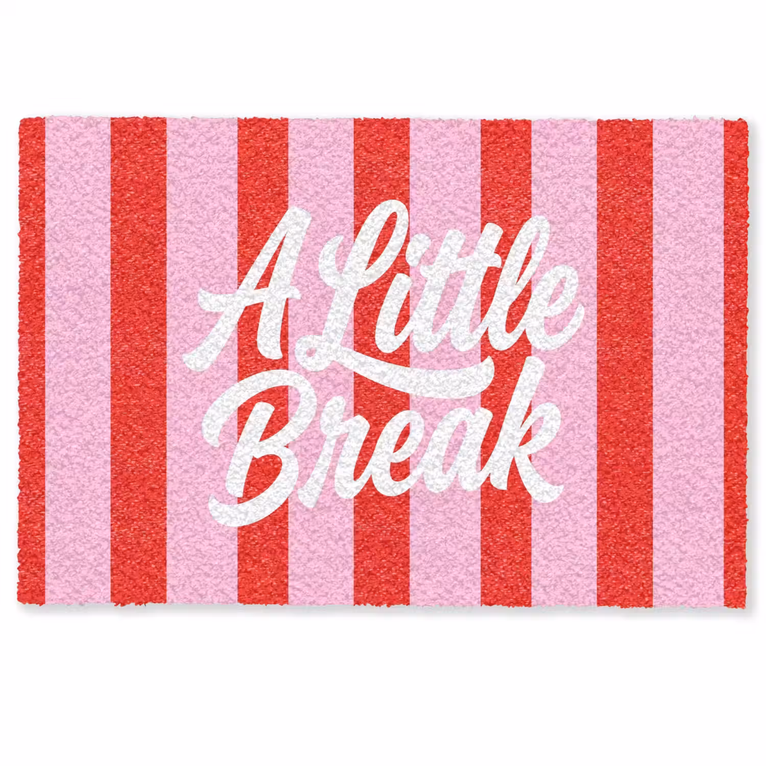 A Little Break - Strepen - Rood - Roze Deurmat klein -zkaufland3d