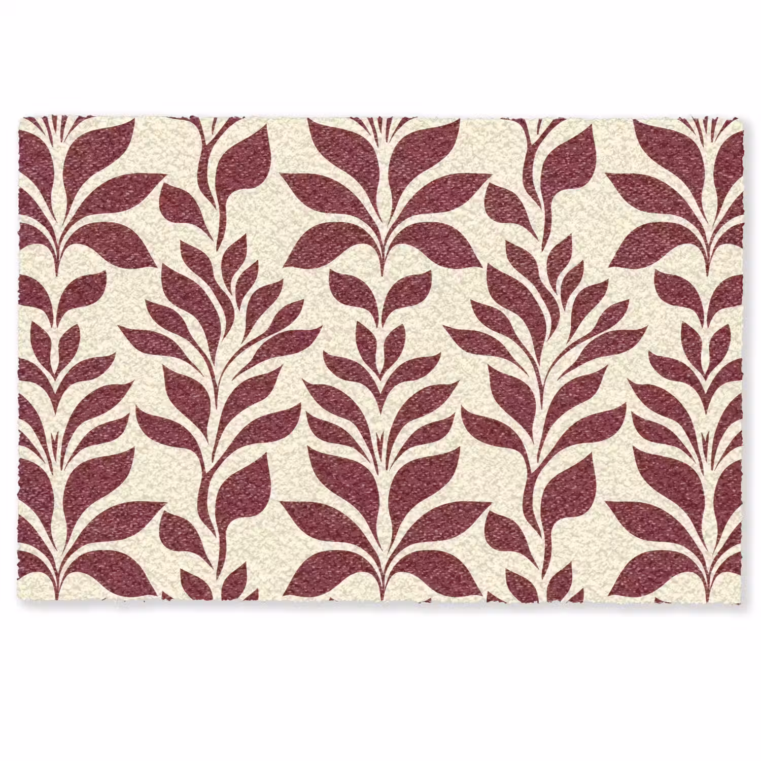 Abstract - Bladeren - Burgundy Deurmat klein 898 -zkaufland3d