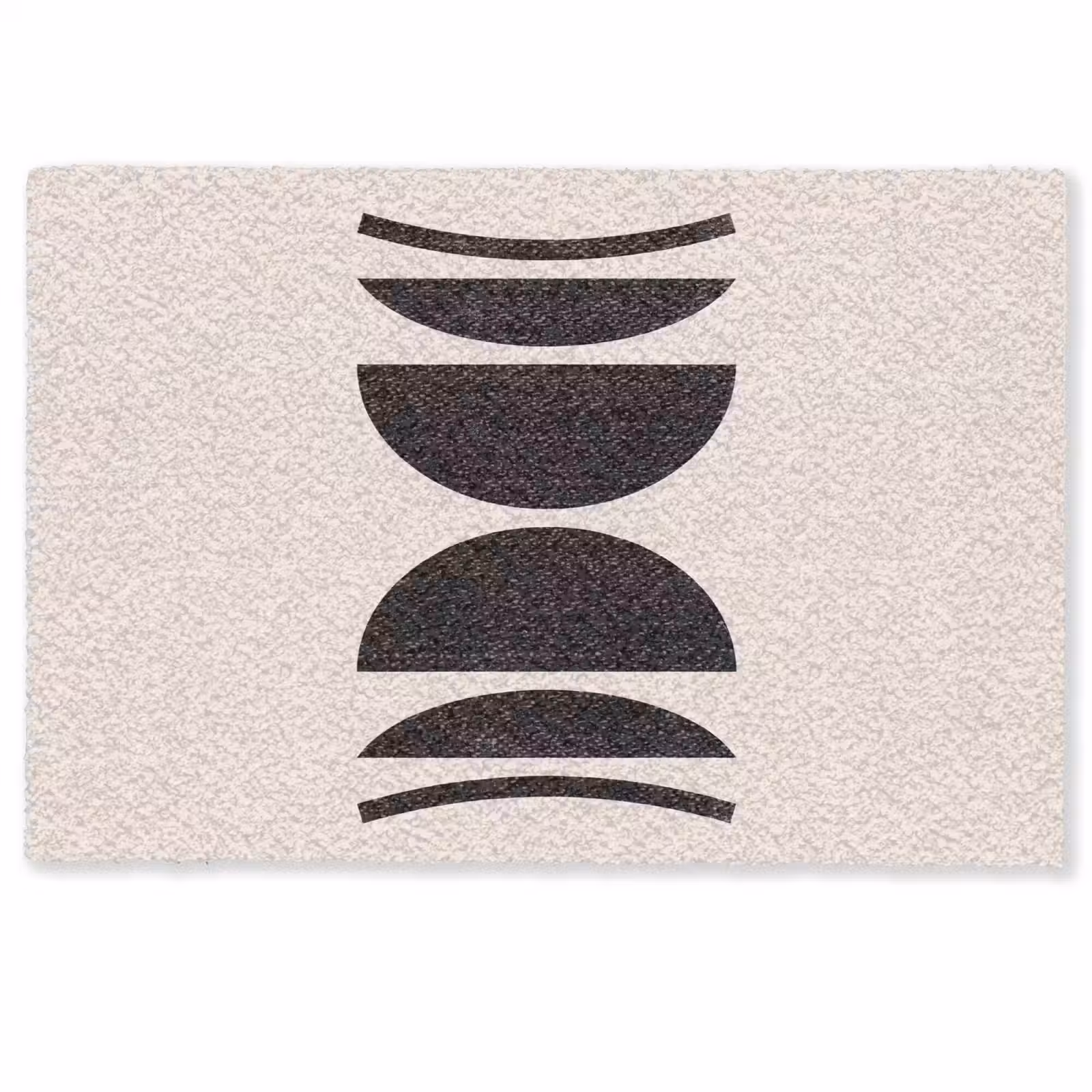 Doormat - Abstract - Shapes - Black - Abstract - Vormen - Zwart Deurmat klein