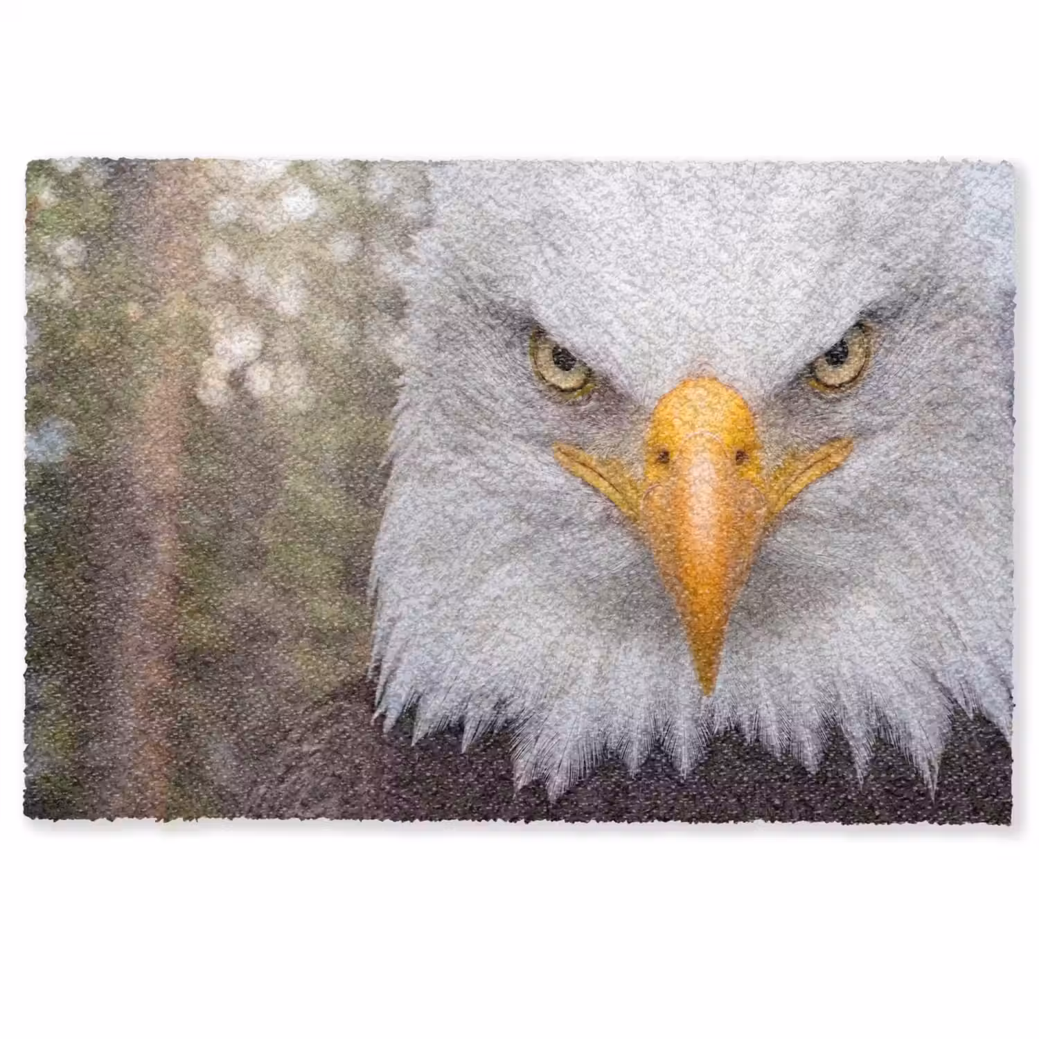 Amerikaans - Zeearend - Portret - Geel Deurmat klein -zkaufland3d