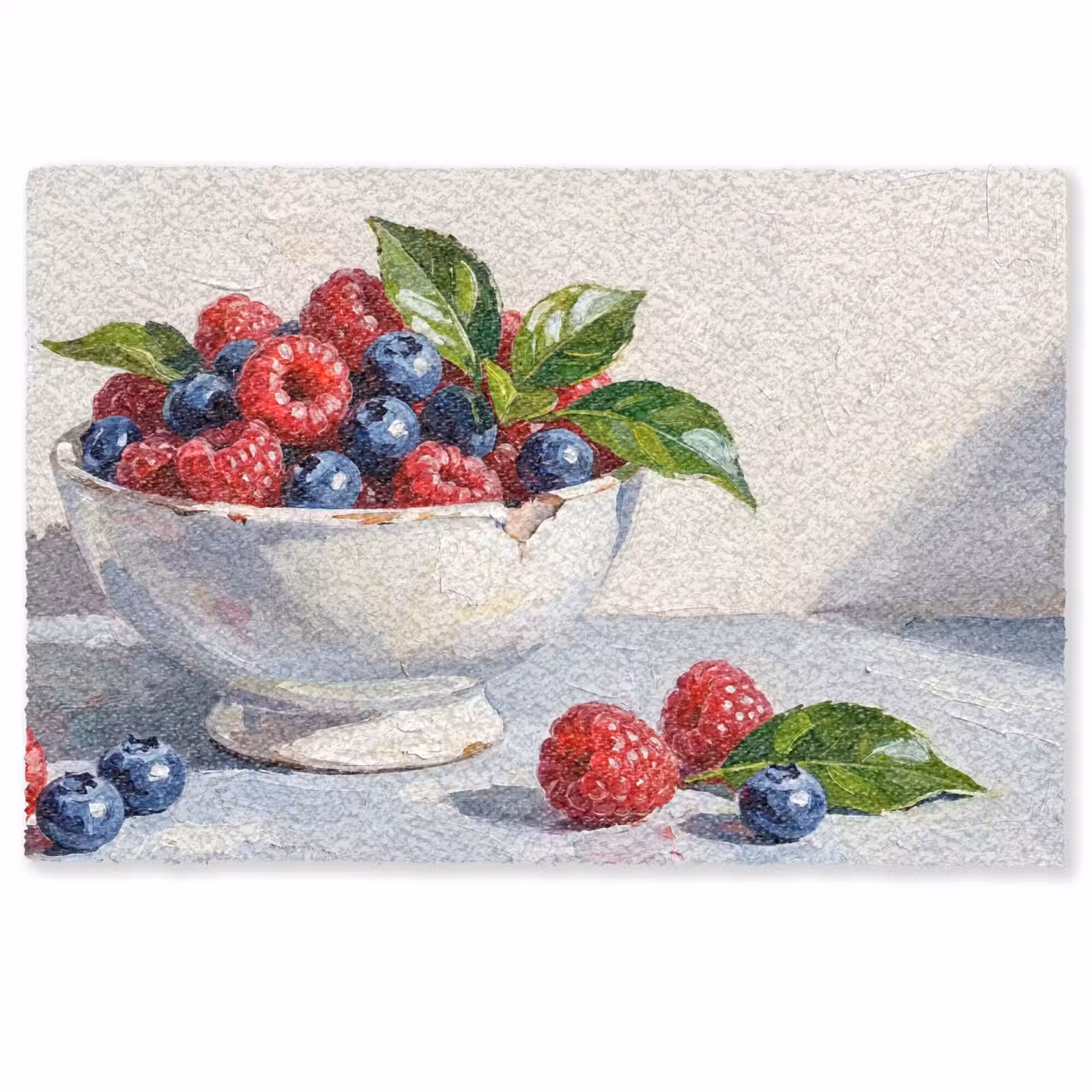 Doormat - Berries - Bowl - Food - Bessen - Kom - Eten Deurmat klein
