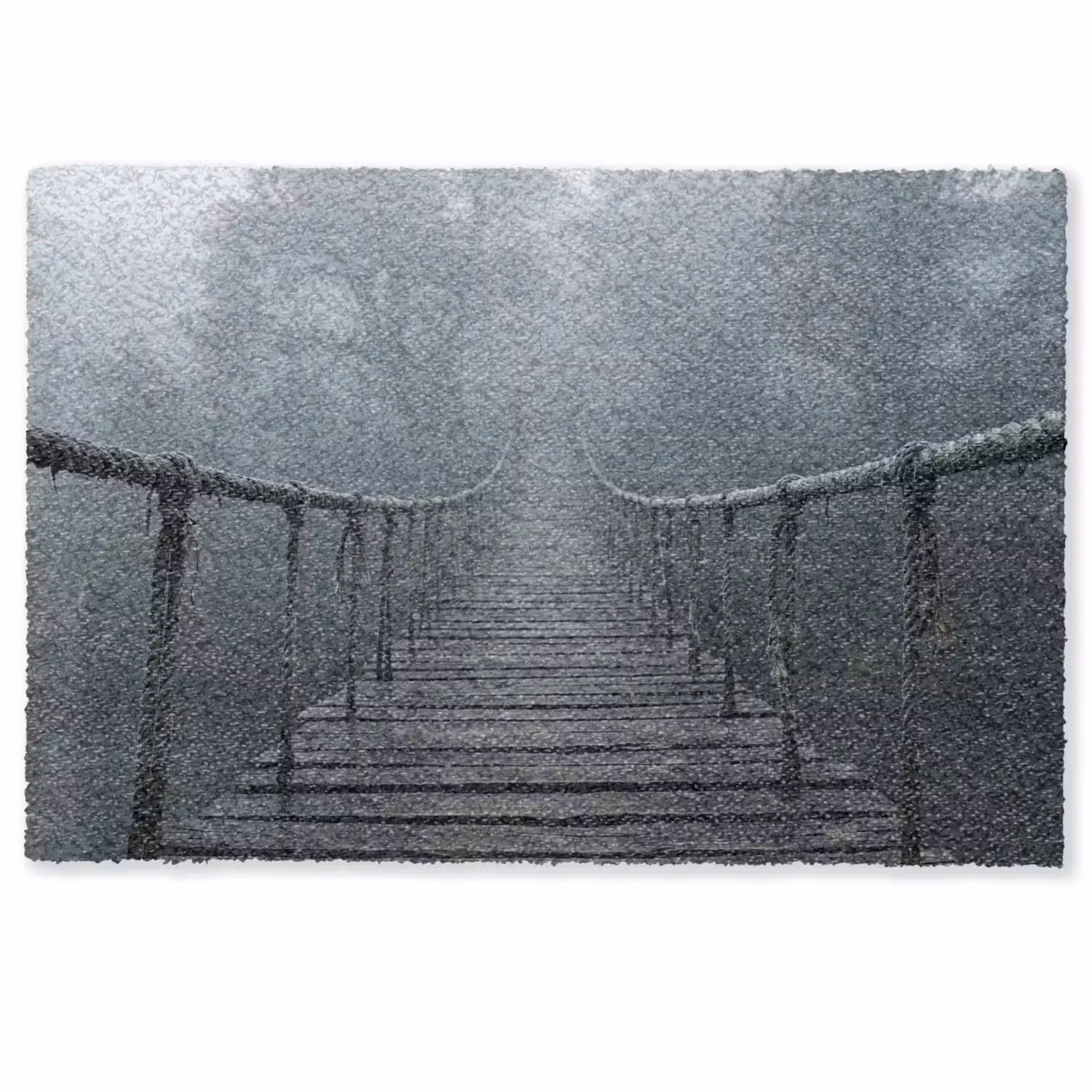 Brug - Jungle - Mist - Natuur Deurmat klein -zkaufland3d