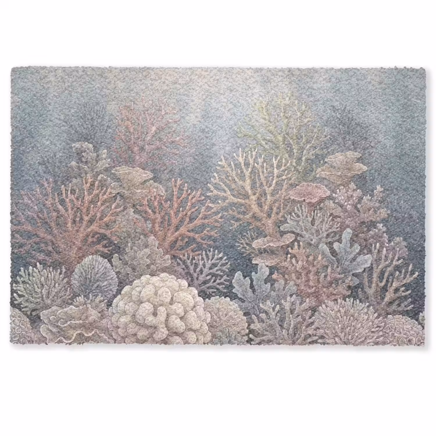 Koraal - Zeeleven - Onderwater - Illustratie - Natuur Deurmat klein -zkaufland3d