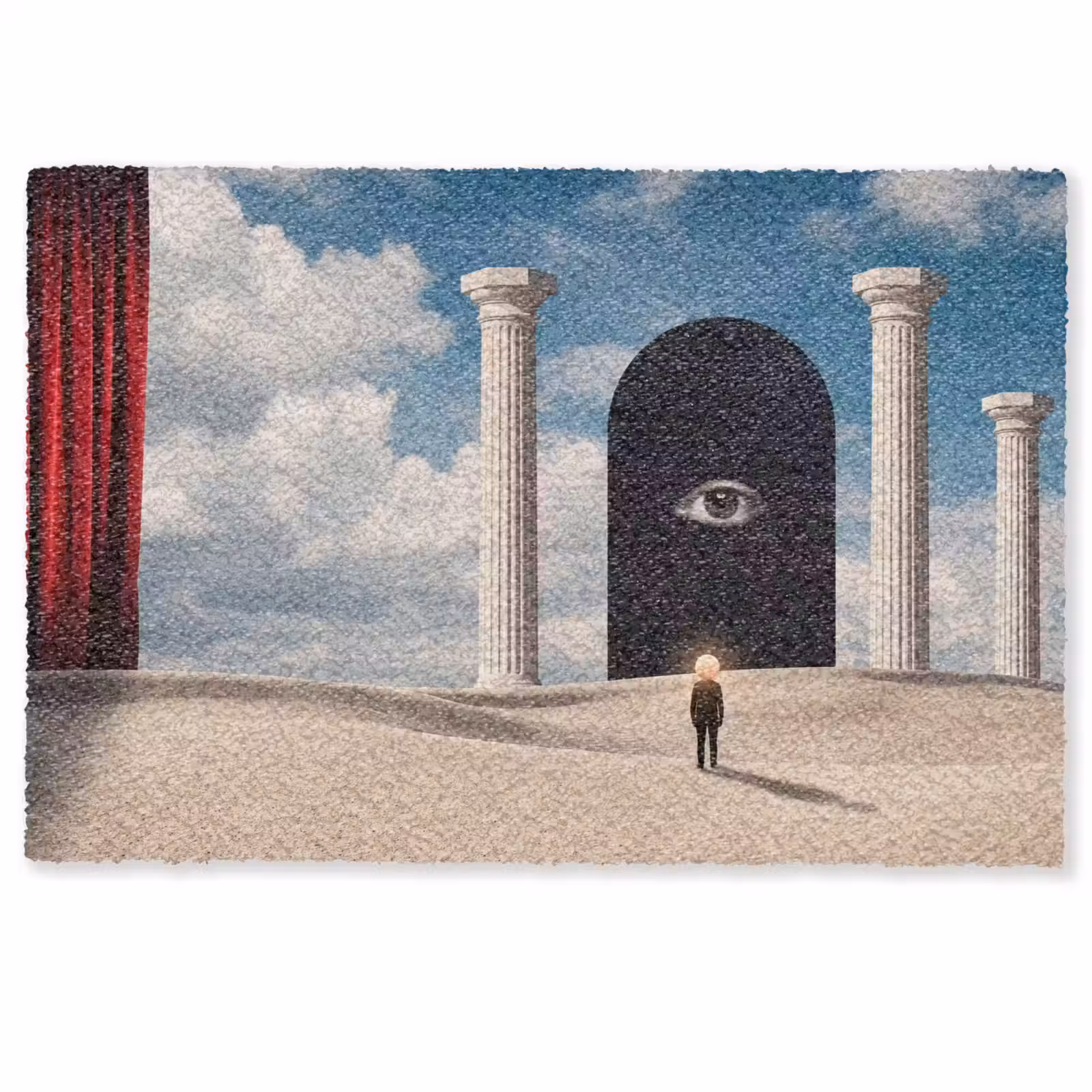 Doormat - Dream - Desert - Eye - Droom - Woestijn - Oog Deurmat klein