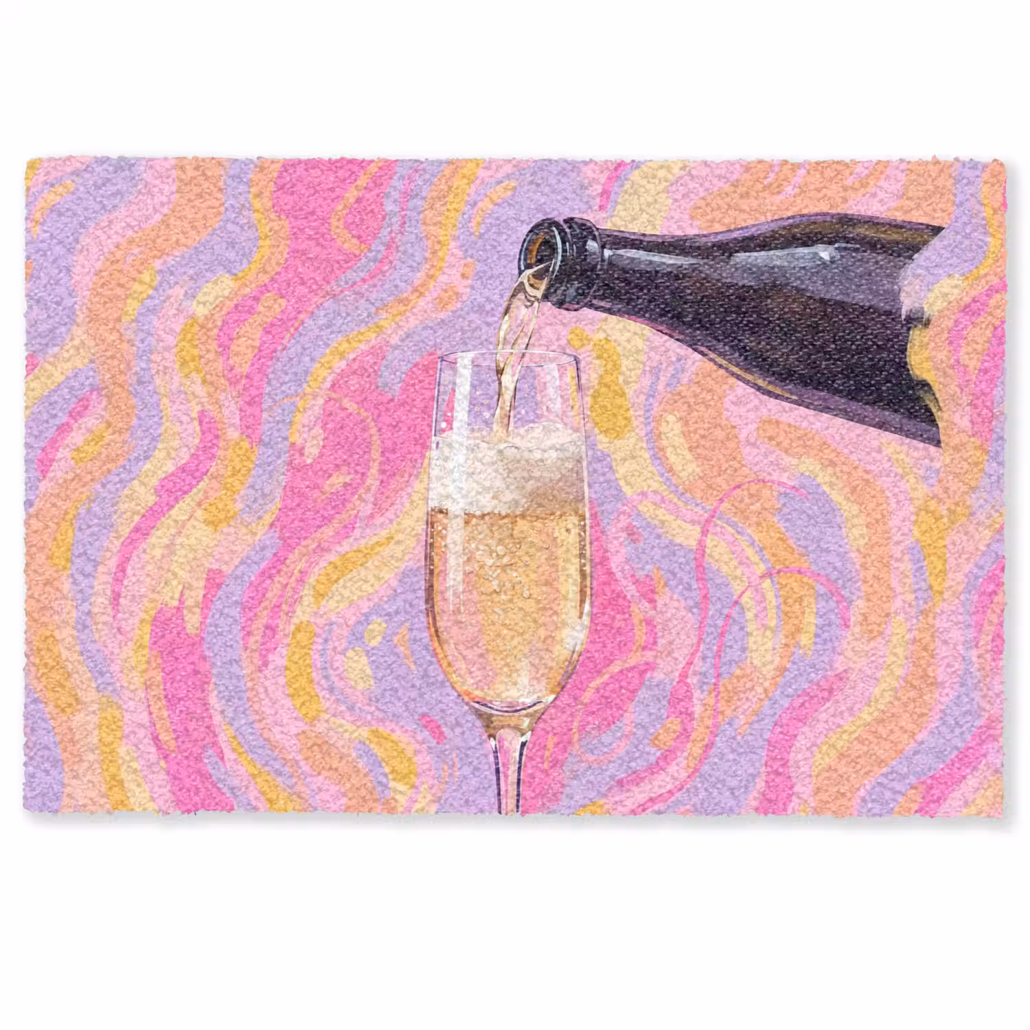 Drank - Inschenken - Feest - Abstract - Roze Deurmat klein -zkaufland3d