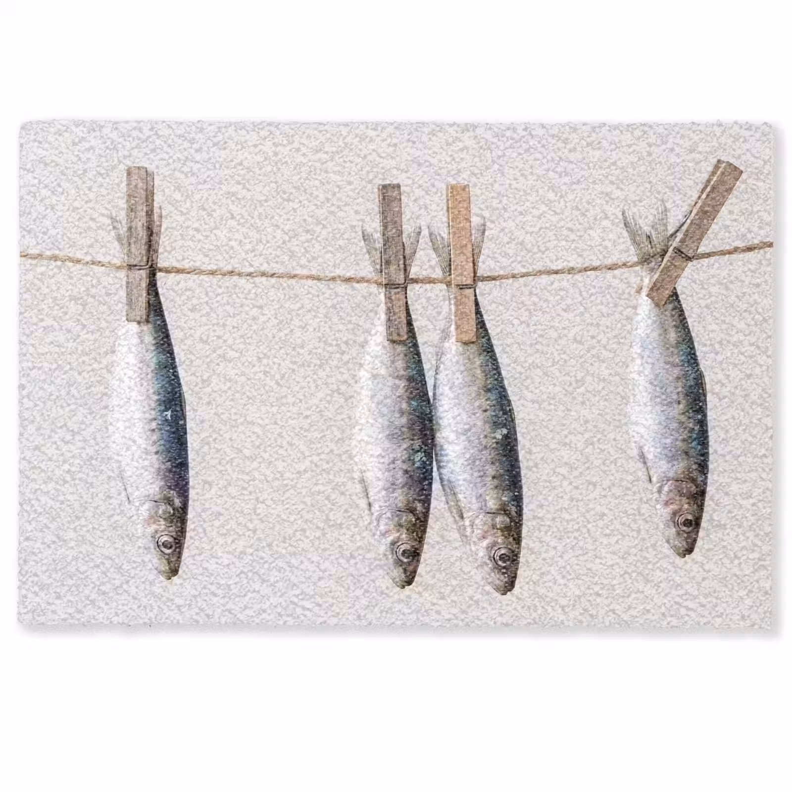 Doormat - Fish - Hanging - Food - Vis - Hangend - Eten Deurmat klein