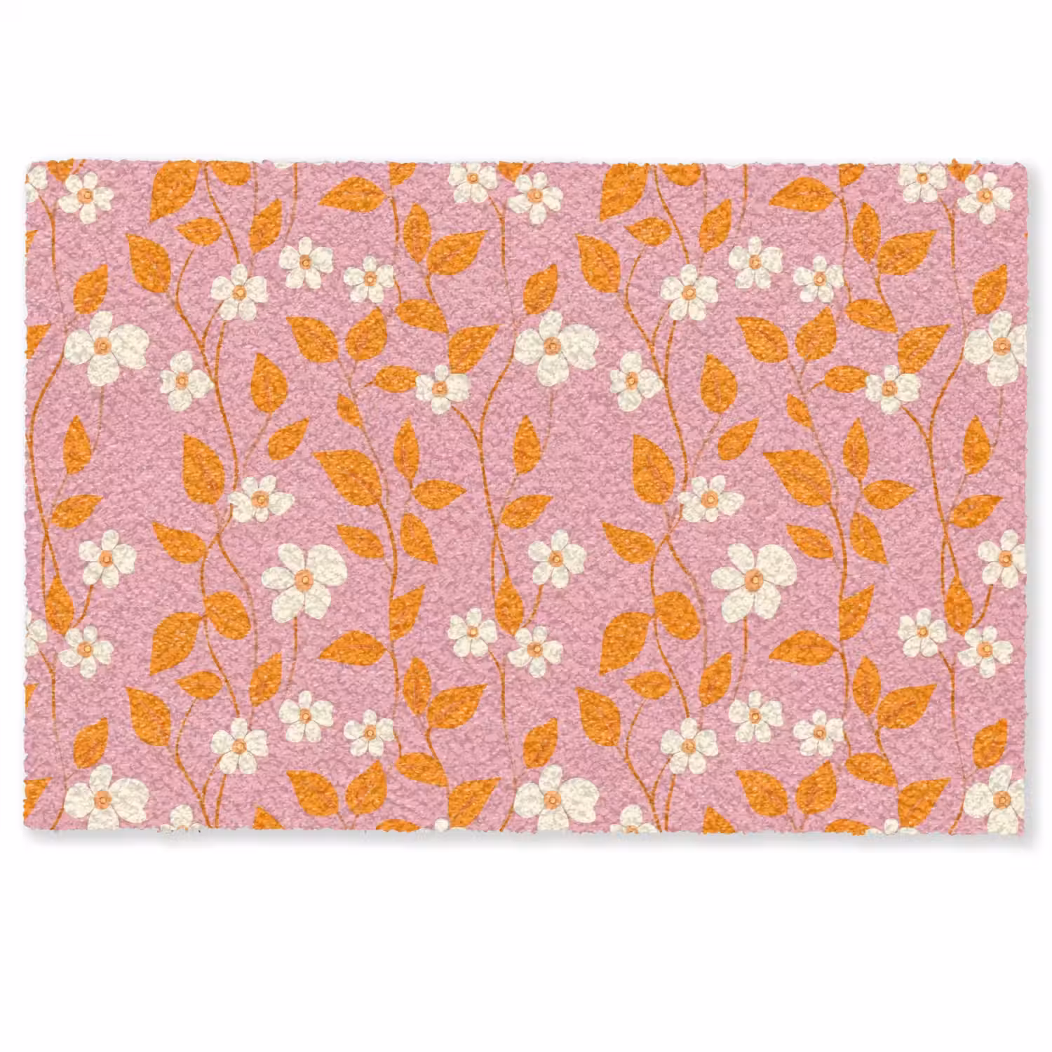 Bloemen - Patroon - Oranje Deurmat klein 898 -zkaufland3d