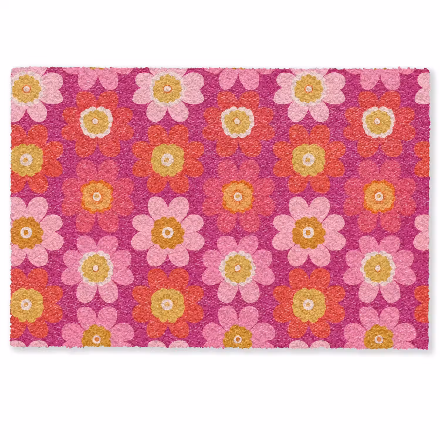 Bloemen - Retro - Kleurrijk Deurmat klein 898 -zkaufland3d